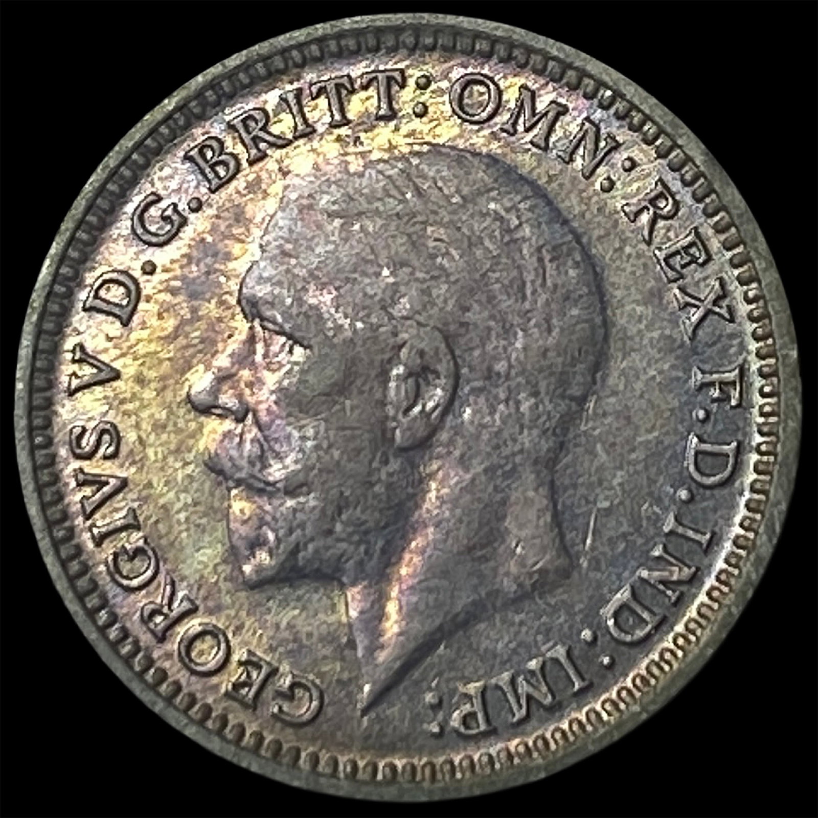 1928 Great Britain Silver 3 Pence Proof Like: 1928 Great Britain Silver 3 Pence Proof Like
