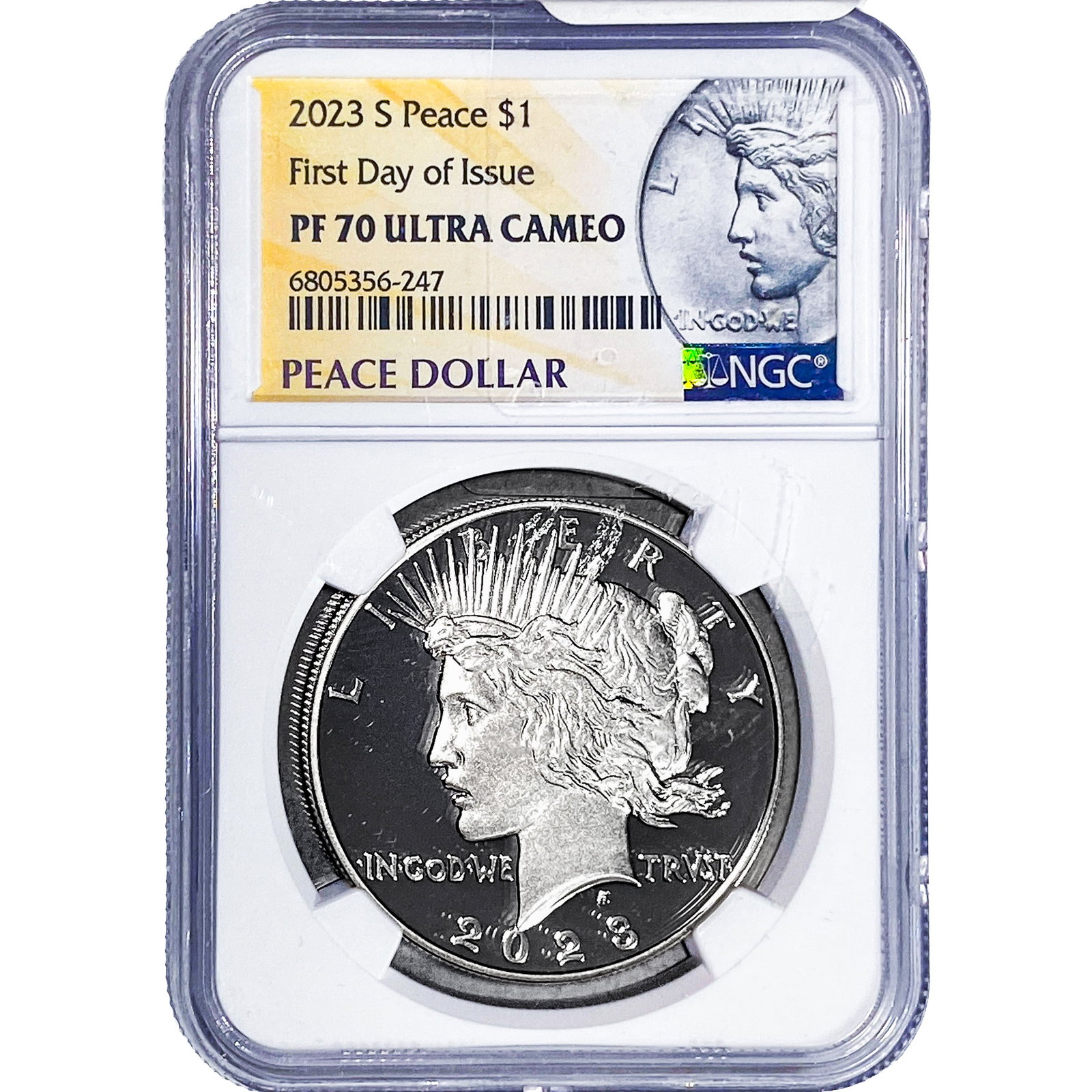 2023-S Silver Peace Dollar NGC PF70: 2023-S Silver Peace Dollar NGC PF70