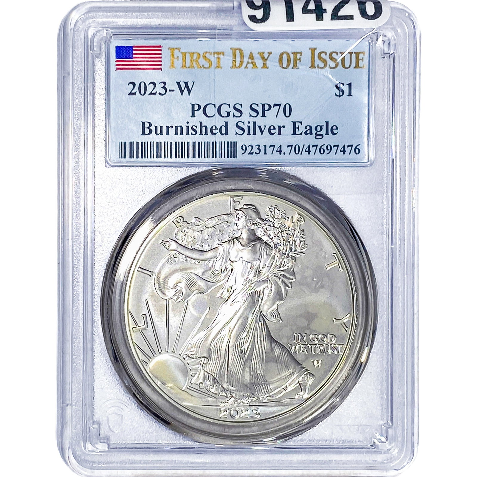 2023-W Burnished SE $1 1oz PCGS SP70 (1 of 2)