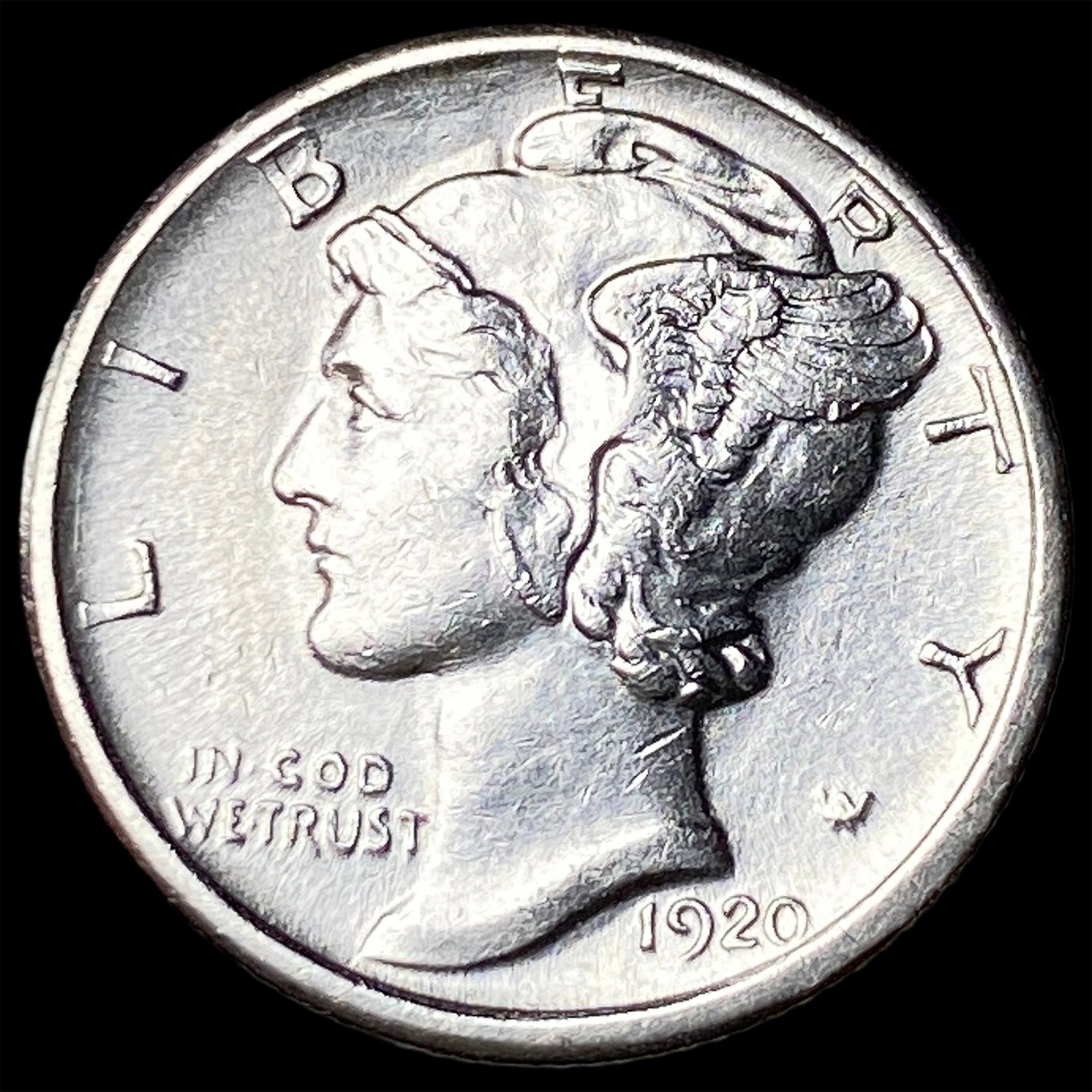 1920-S Silver Mercury Dime UNCIRCULATED (1 of 2)
