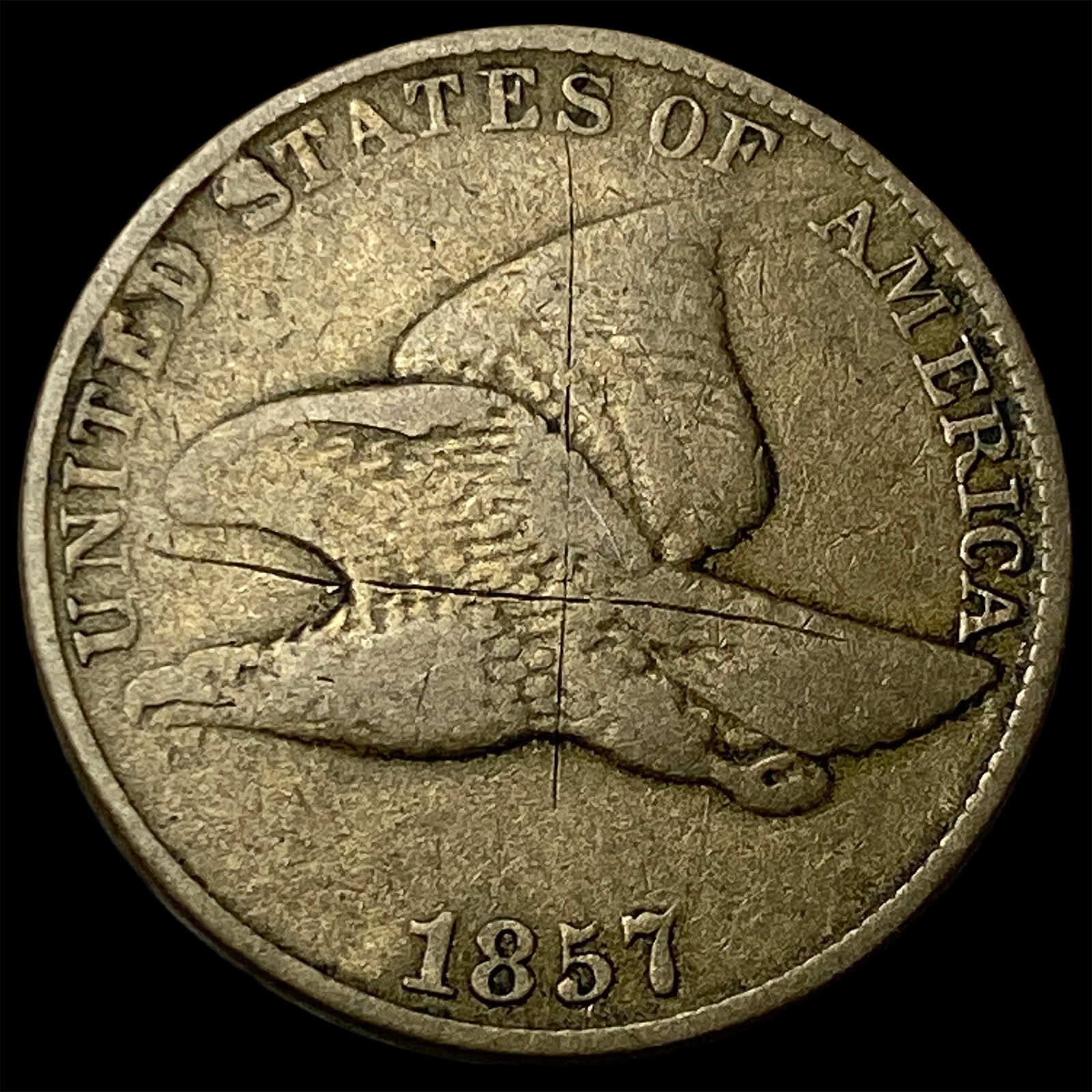 1857 Flying Eagle Cent LIGHTLY CIRCULATED: 1857 Flying Eagle Cent LIGHTLY CIRCULATED