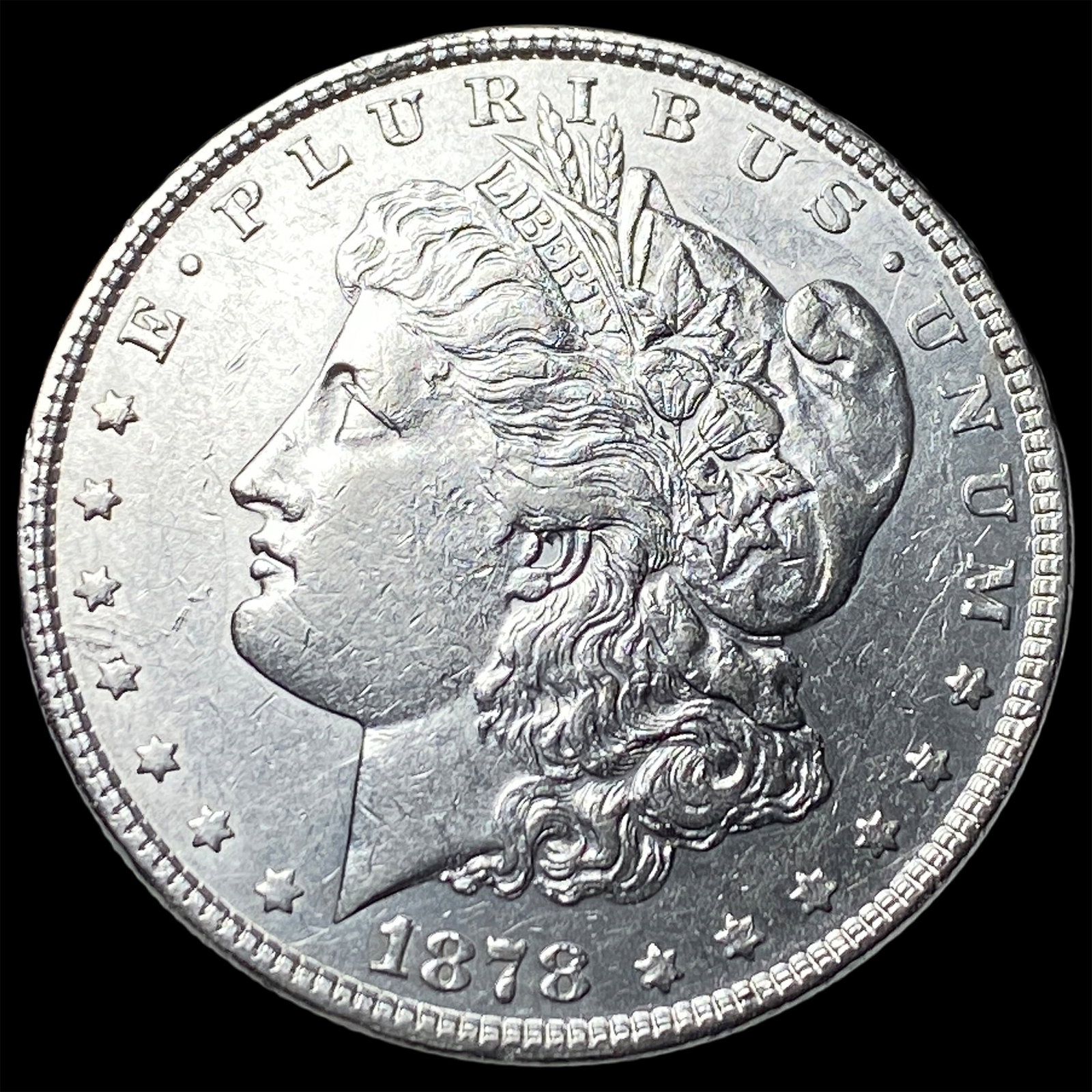 1878 Silver Morgan Dollar CLOSELY UNCIRCULATED: 1878 Silver Morgan Dollar CLOSELY UNCIRCULATED