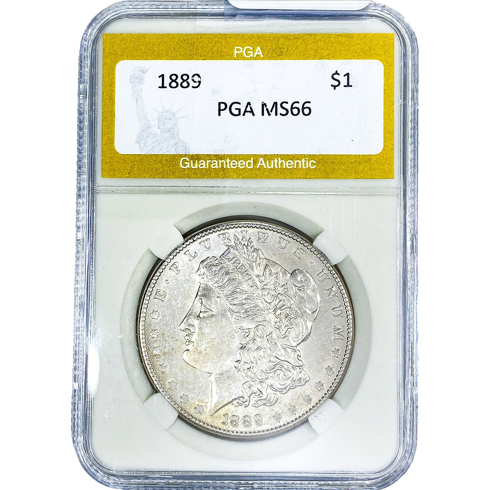 1889 Morgan Silver Dollar PGA MS66: 1889 Morgan Silver Dollar PGA MS66