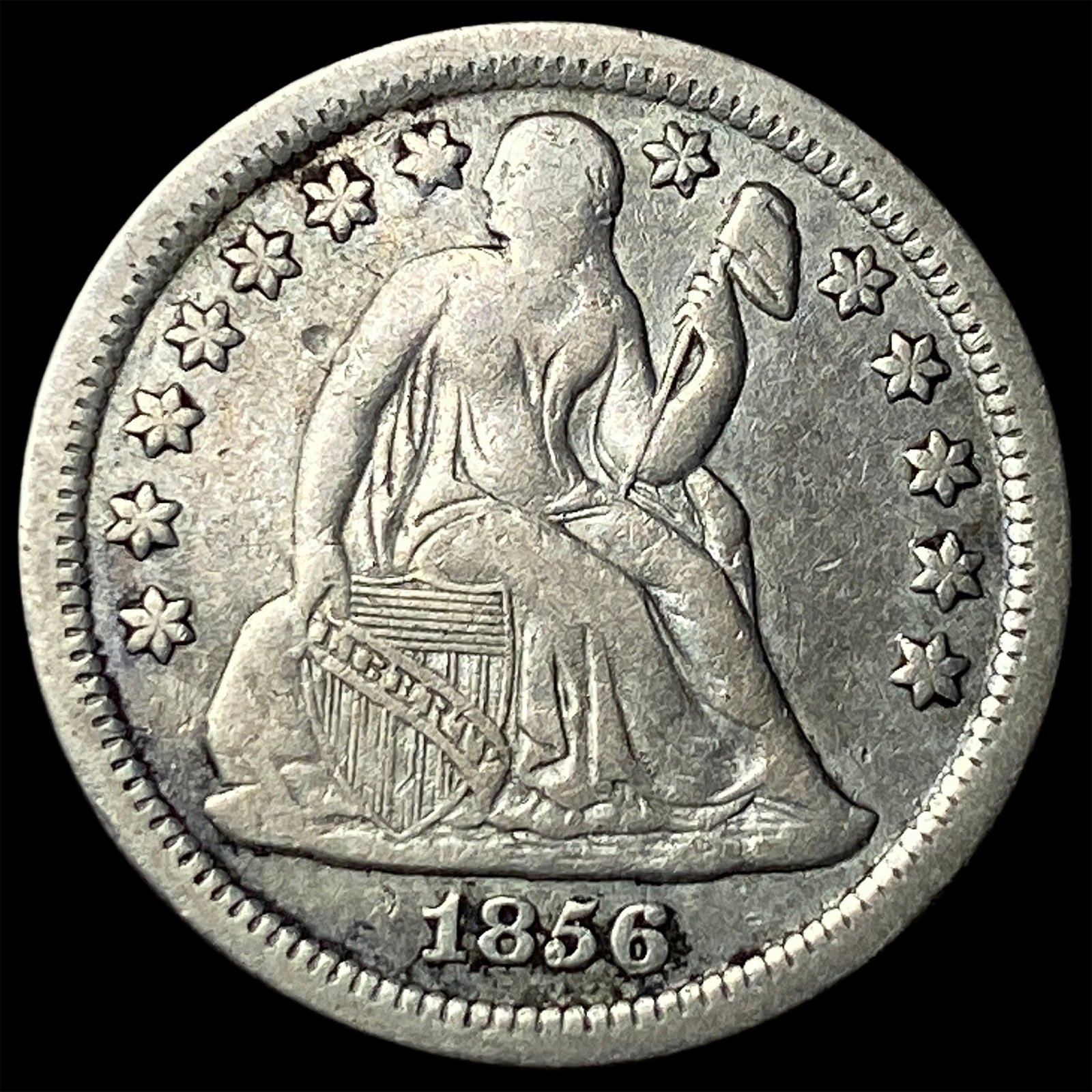 1856 Seated Liberty Dime LIGHTLY CIRCULATED (1 of 2)