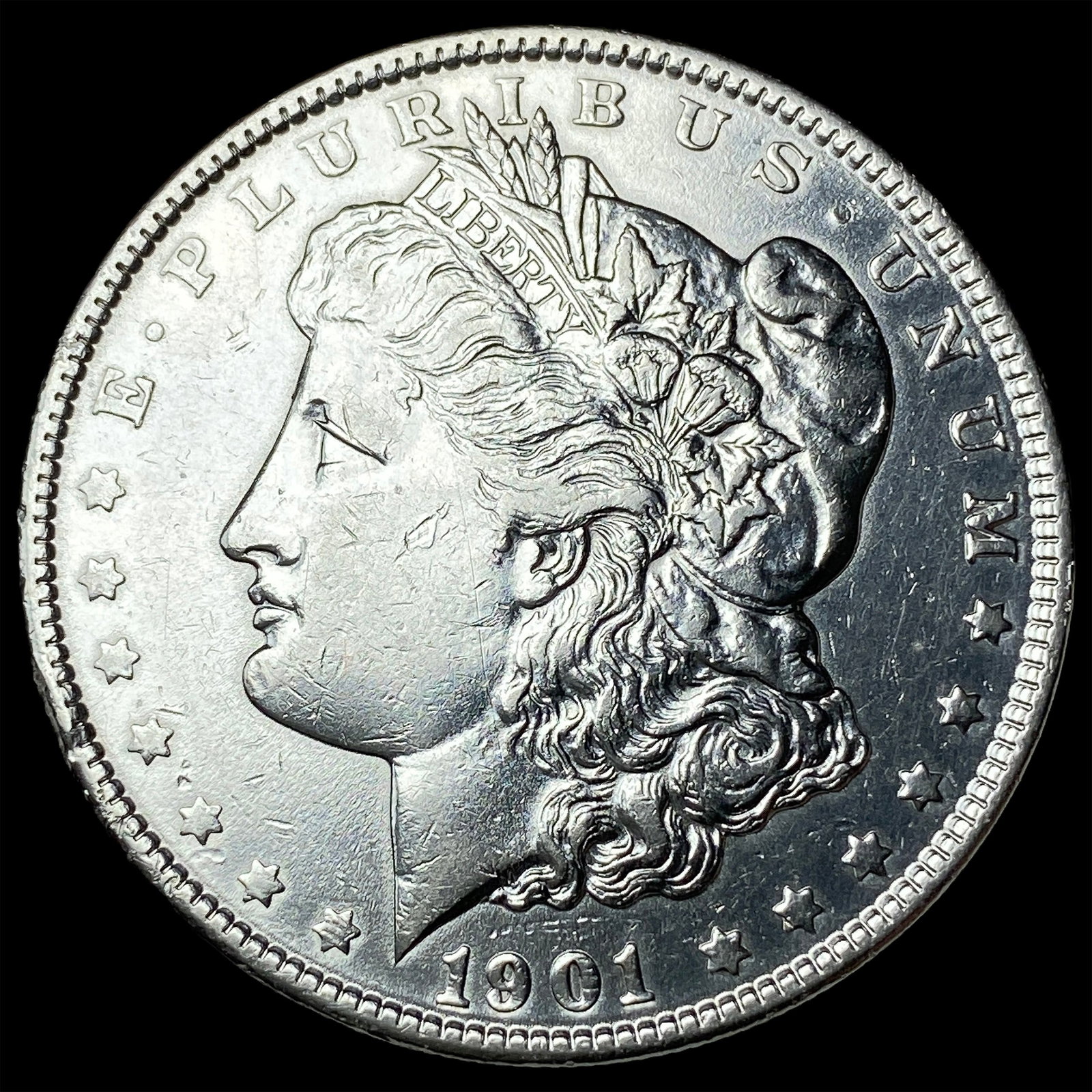 1901 Morgan Silver Dollar CLOSELY UNCIRCULATED: 1901 Morgan Silver Dollar CLOSELY UNCIRCULATED