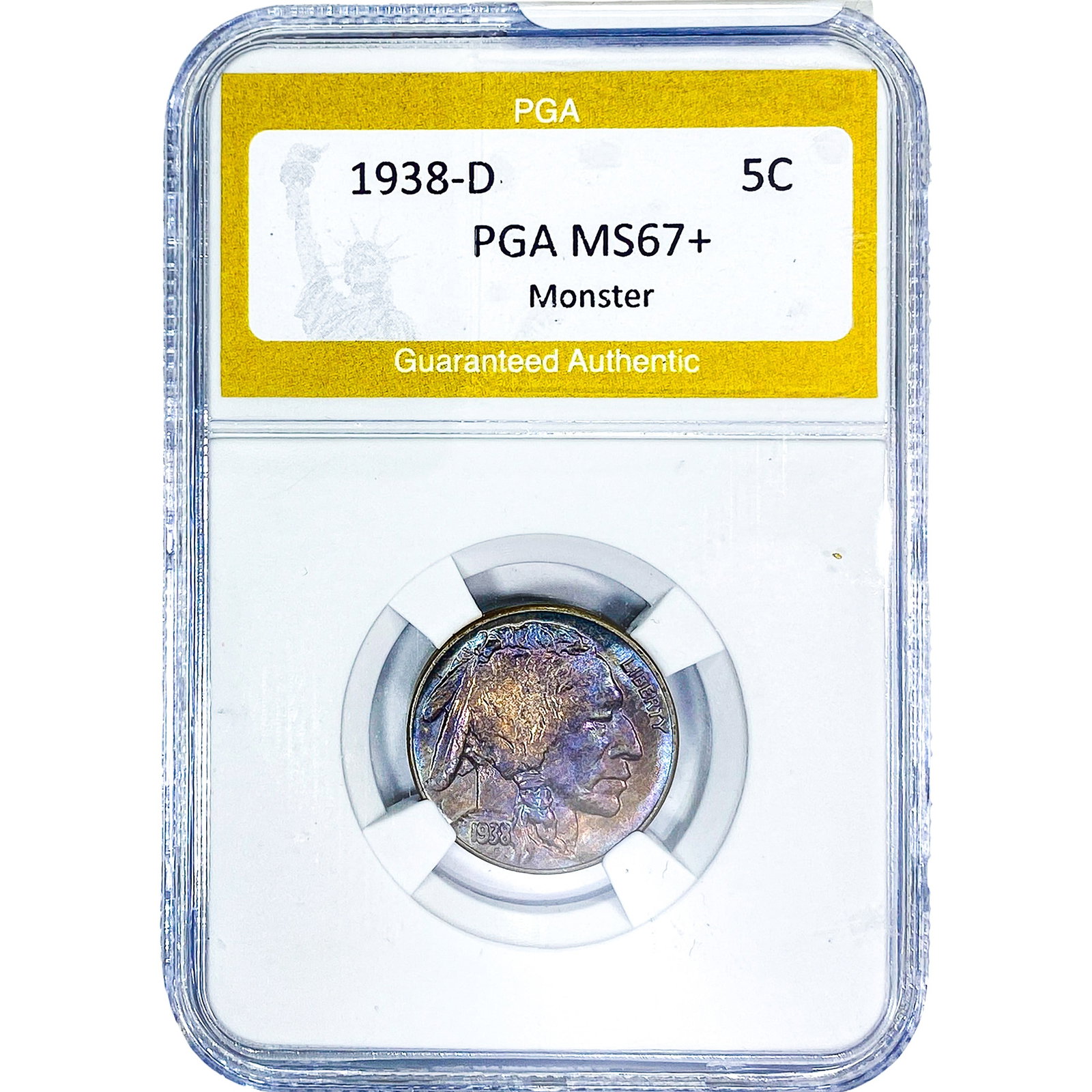 1938-D Buffalo Nickel PGA MS67+ Monster (1 of 2)