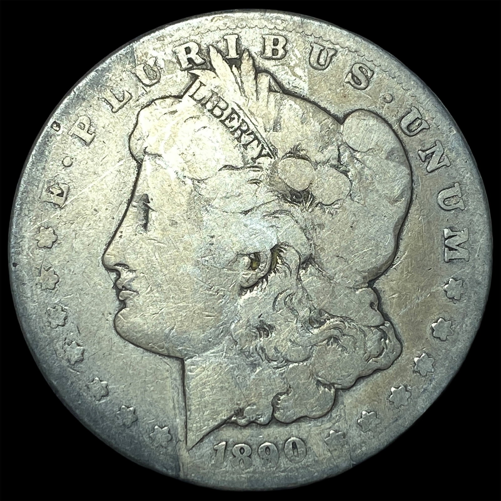 1890-CC Silver Morgan Dollar NICELY CIRCULATED: 1890-CC Silver Morgan Dollar NICELY CIRCULATED