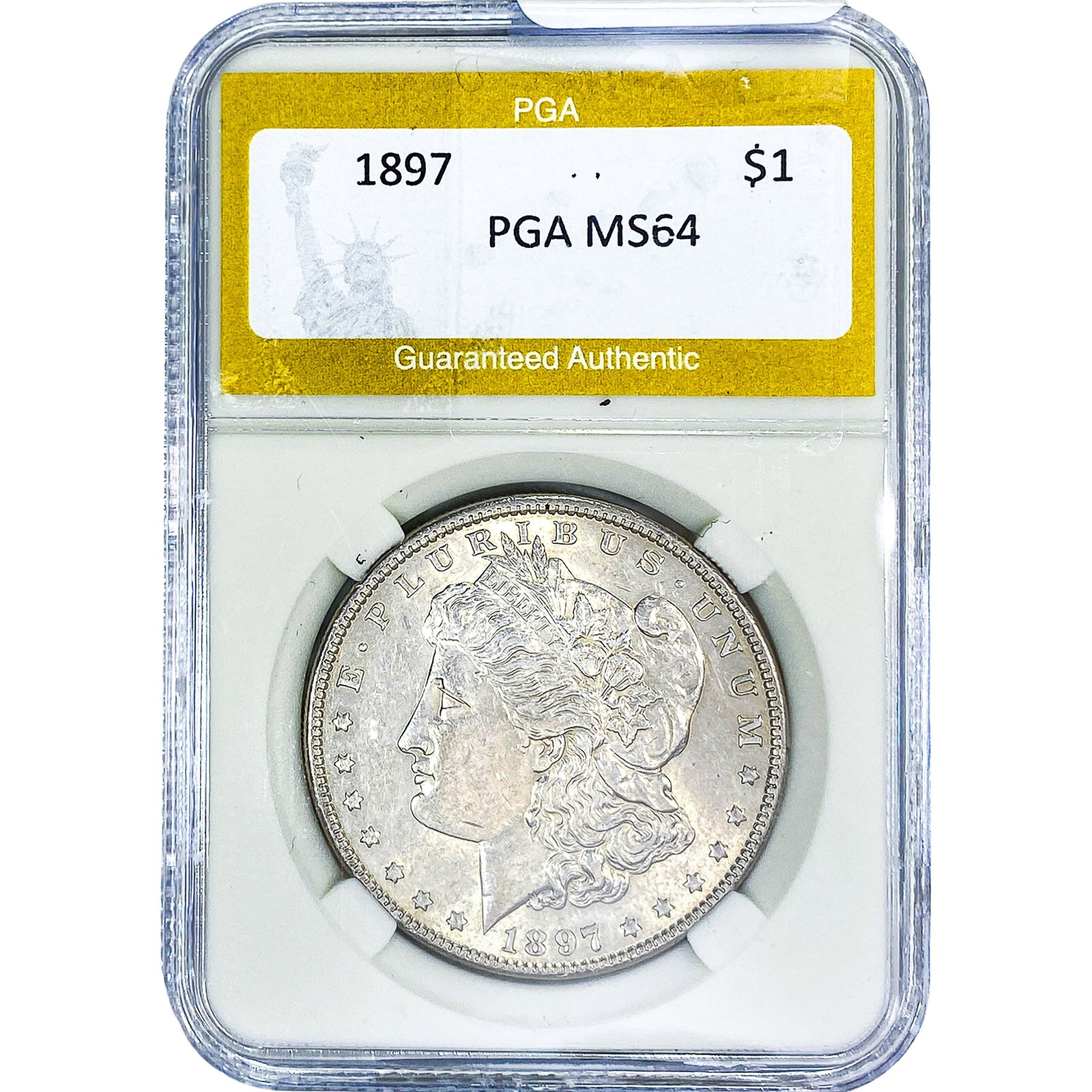 1897 Morgan Silver Dollar PGA MS64: 1897 Morgan Silver Dollar PGA MS64