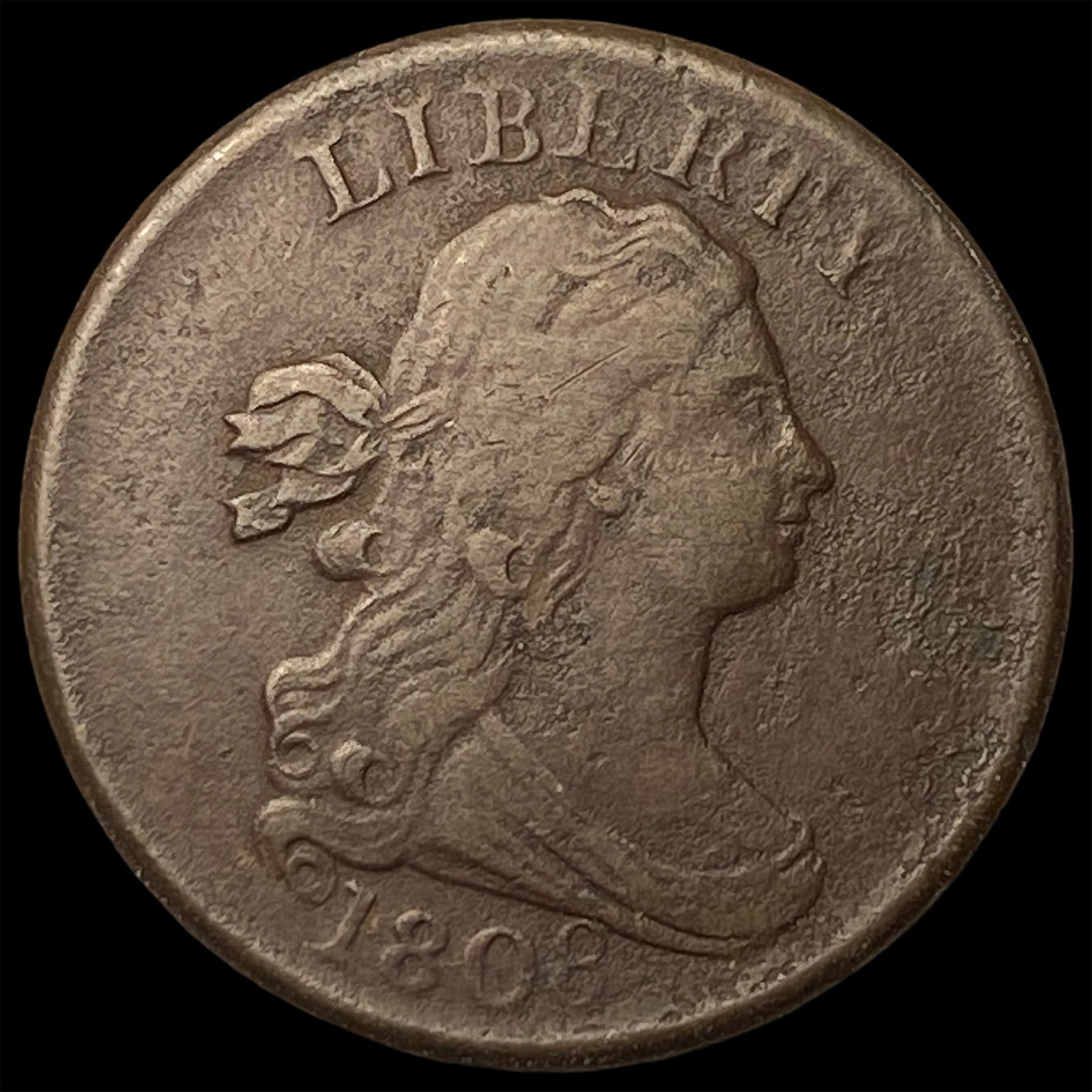 1808 Draped Bust Half Cent CLOSELY UNCIRCULATED (1 of 2)