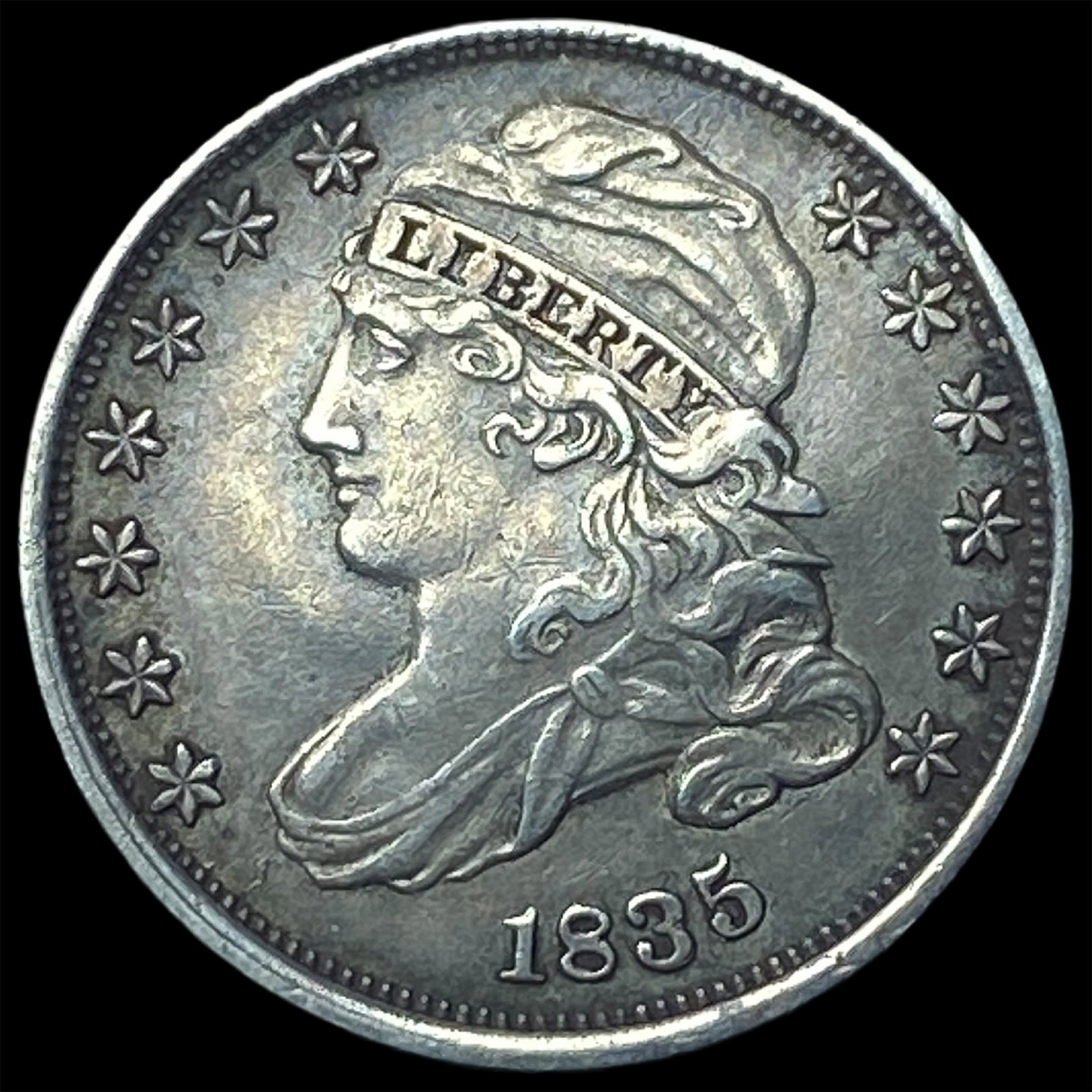 1835 Capped Bust Dime CHOICE AU (1 of 2)