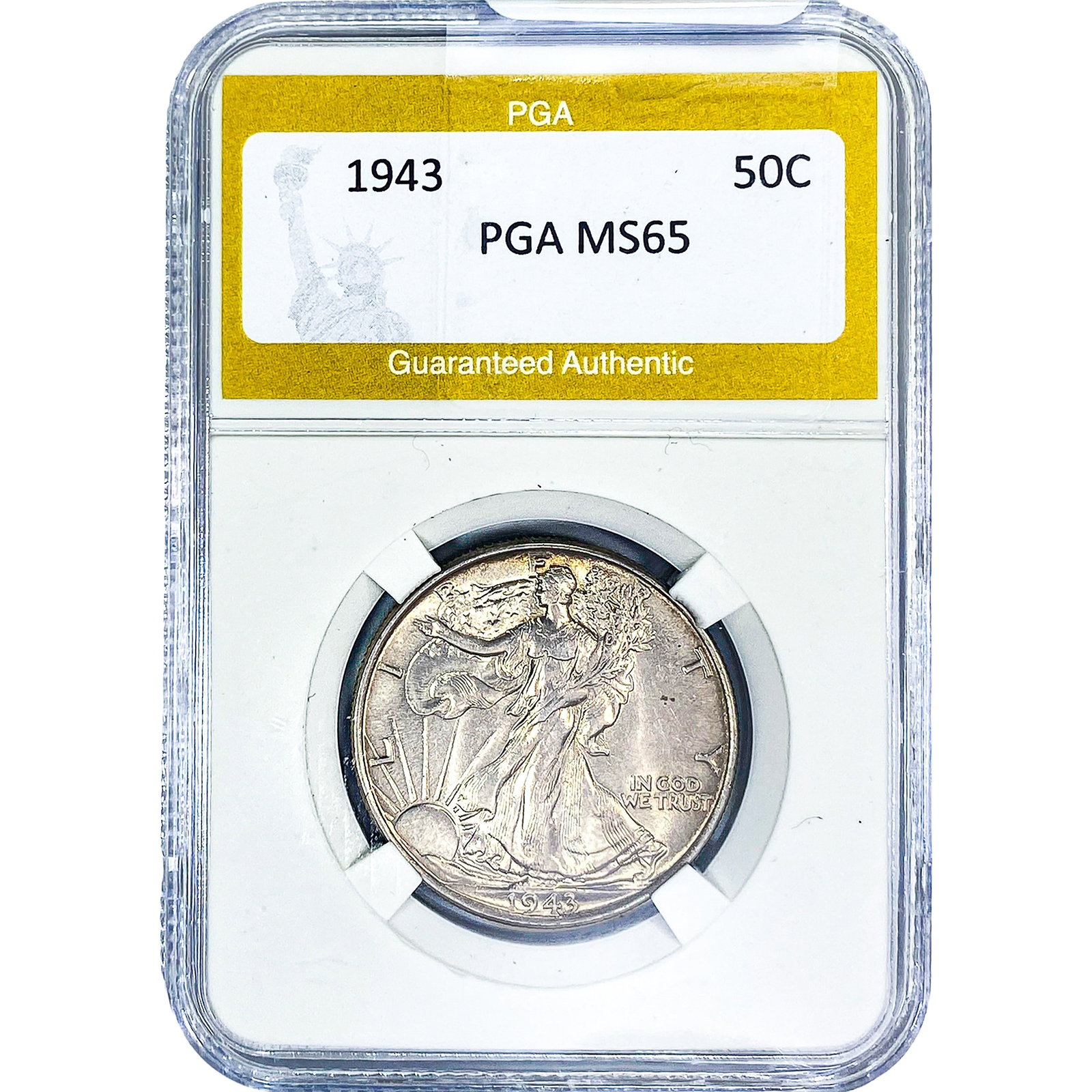 1943 Walking Liberty Half Dollar PGA MS65 (1 of 2)