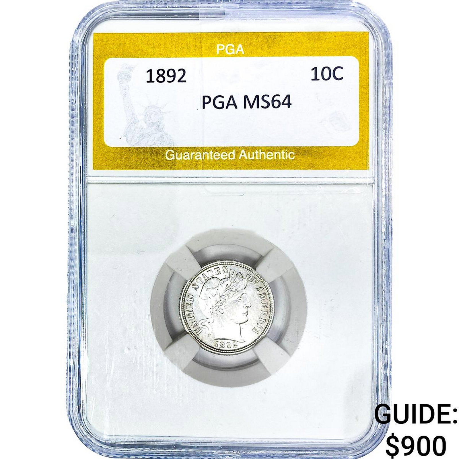 1892 Barber Dime PGA MS64 (1 of 2)