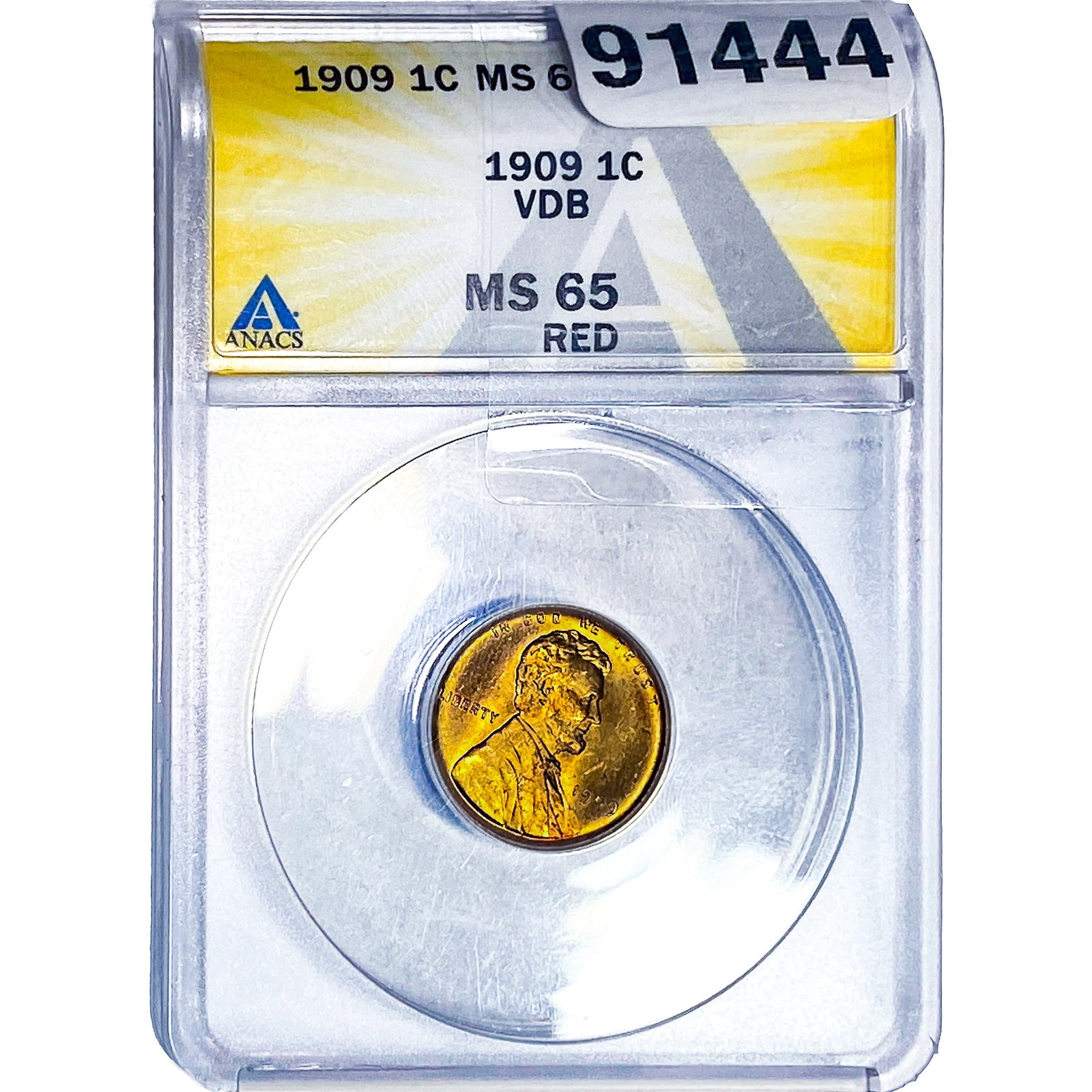 1909 Wheat Cent ANACS MS65 (1 of 2)