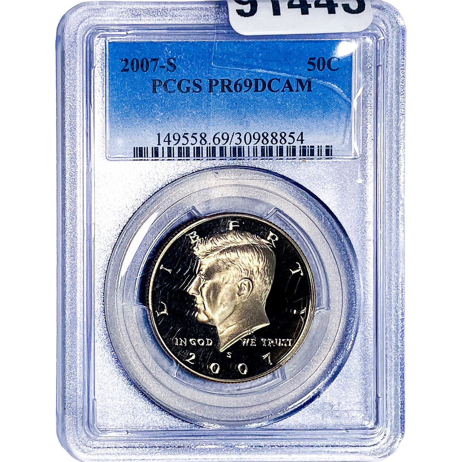 2007-S Kennedy Half Dollar PCGS PR69 DCAM (1 of 2)