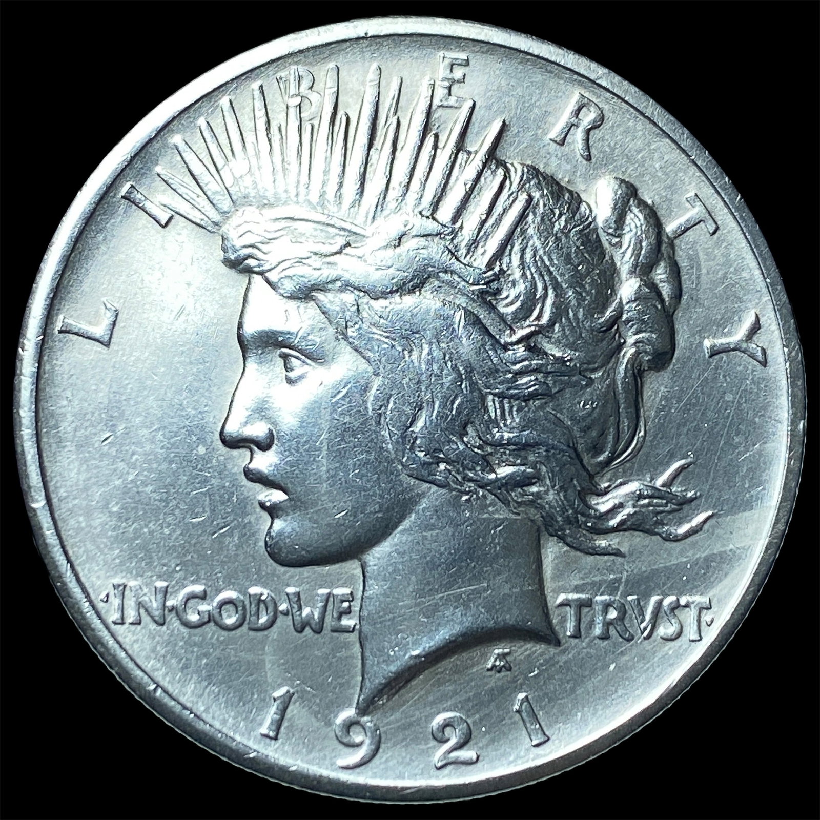 1921 Silver Peace Dollar CLOSELY UNCIRCULATED: 1921 Silver Peace Dollar CLOSELY UNCIRCULATED