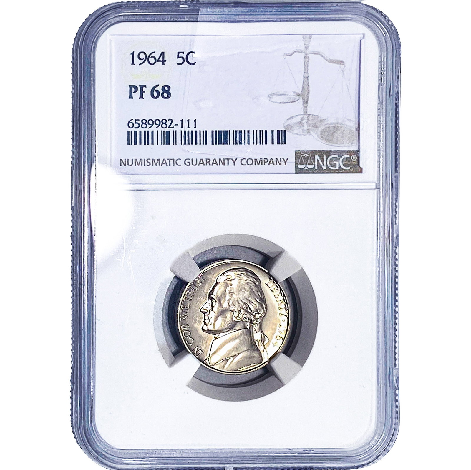 1964 Jefferson Nickel NGC PF68 (1 of 2)
