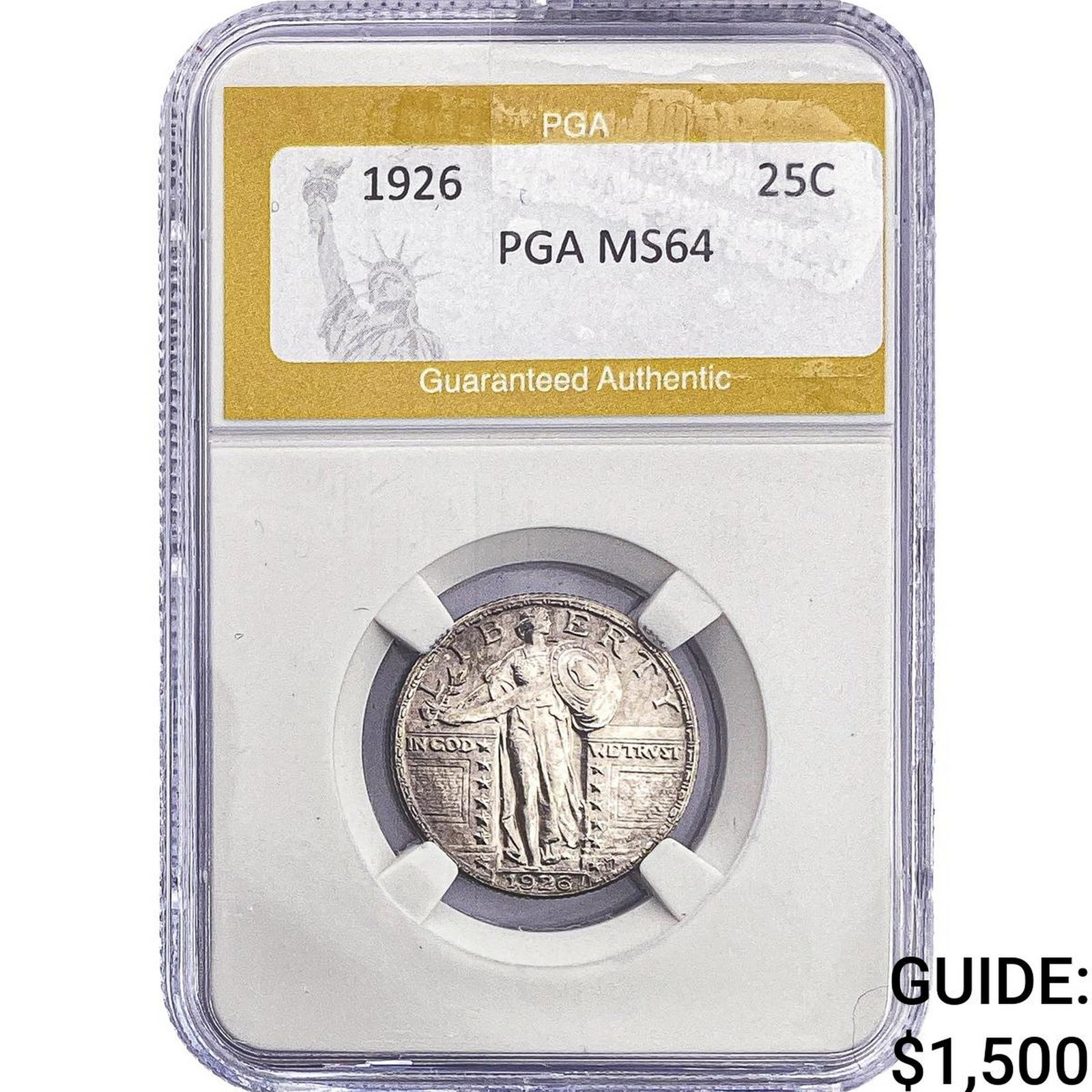1926 Standing Liberty Quarter PGA MS64 (1 of 2)