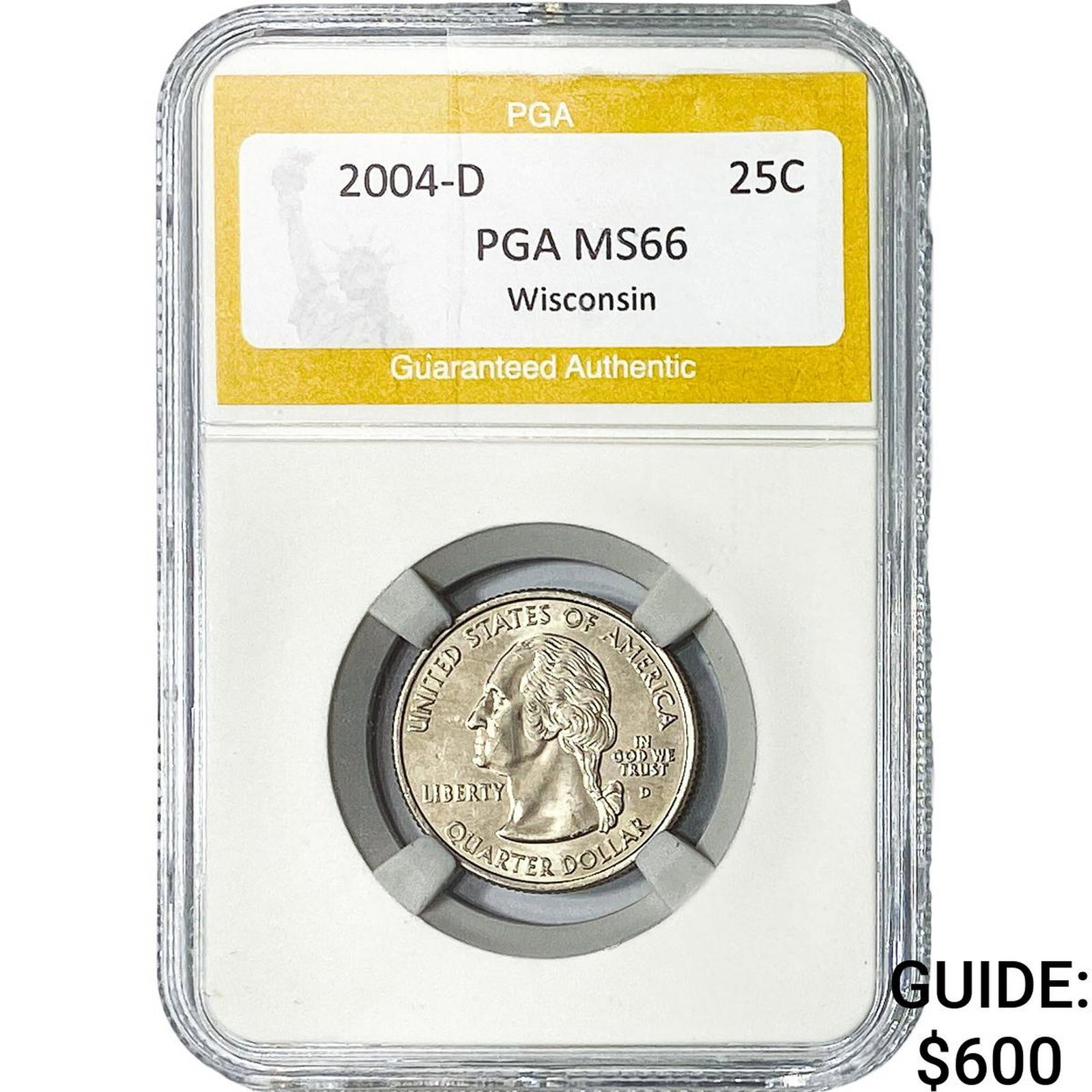 2004-D Wisconsin Quarter PGA MS66 (1 of 2)