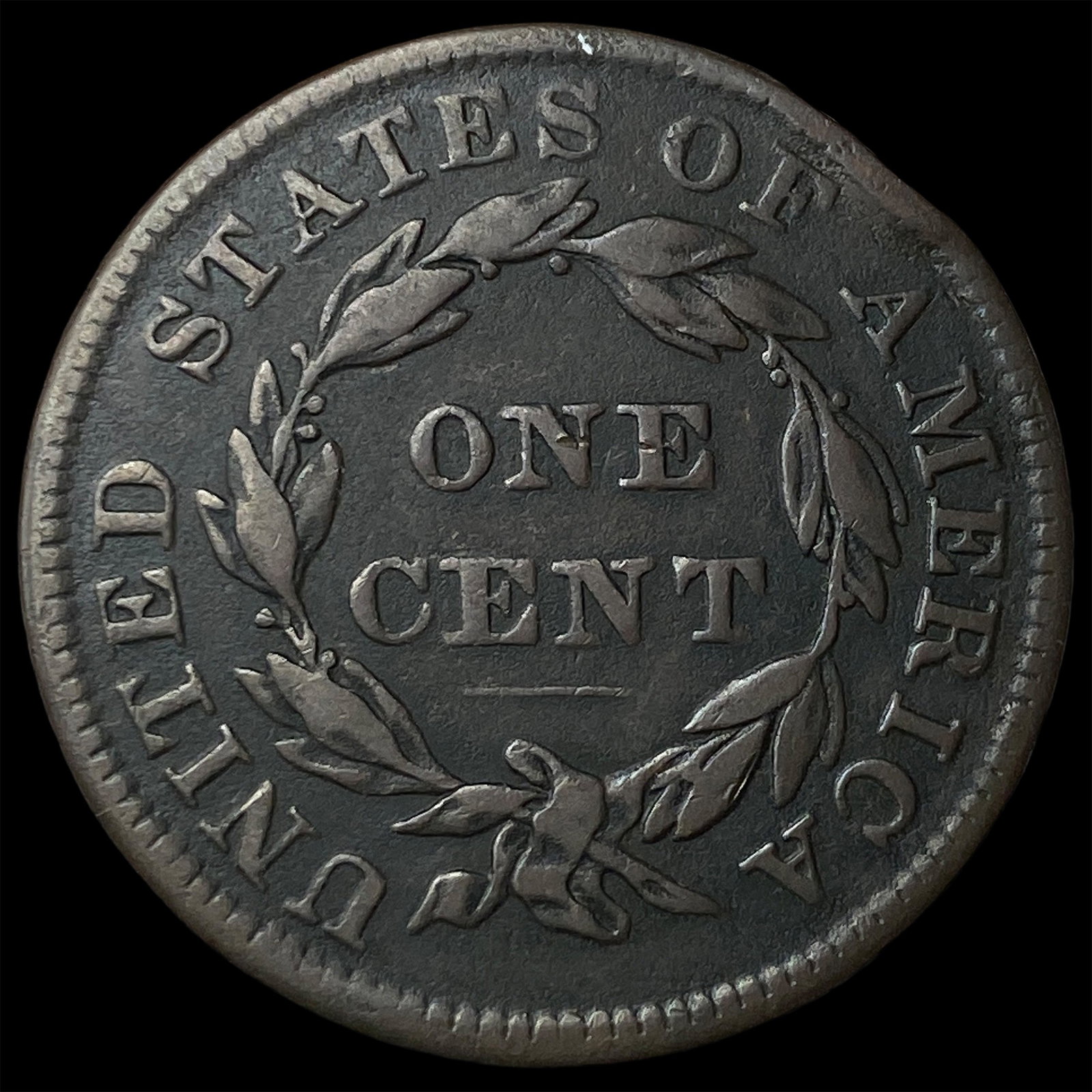 1836 Coronet Head Large Cent LIGHTLY CIRCULATED - 2
