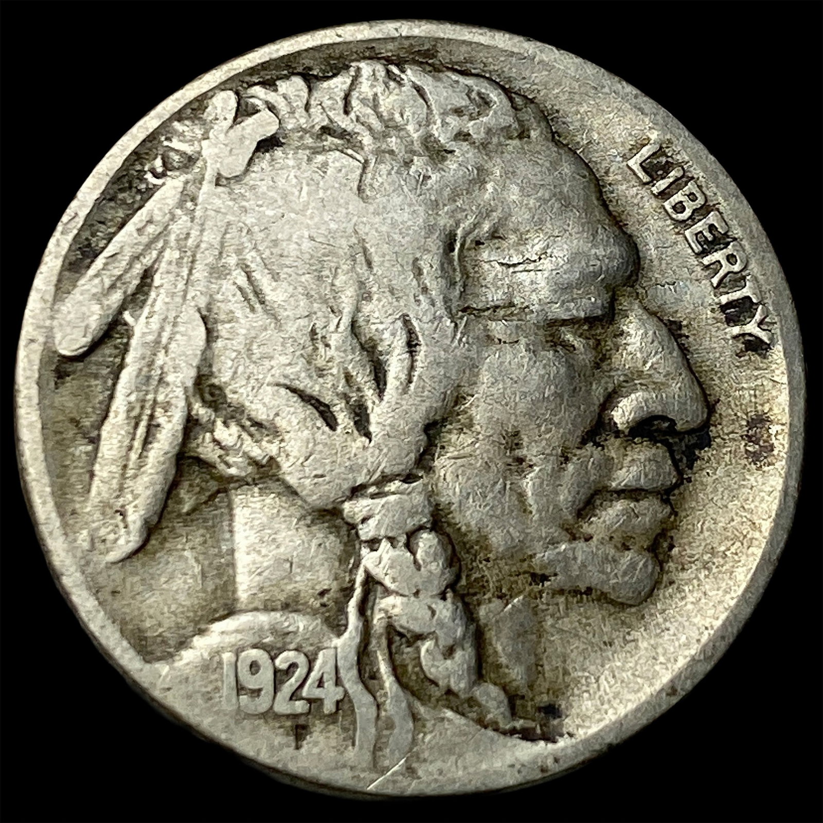 1924-S Buffalo Nickel LIGHTLY CIRCULATED: 1924-S Buffalo Nickel LIGHTLY CIRCULATED
