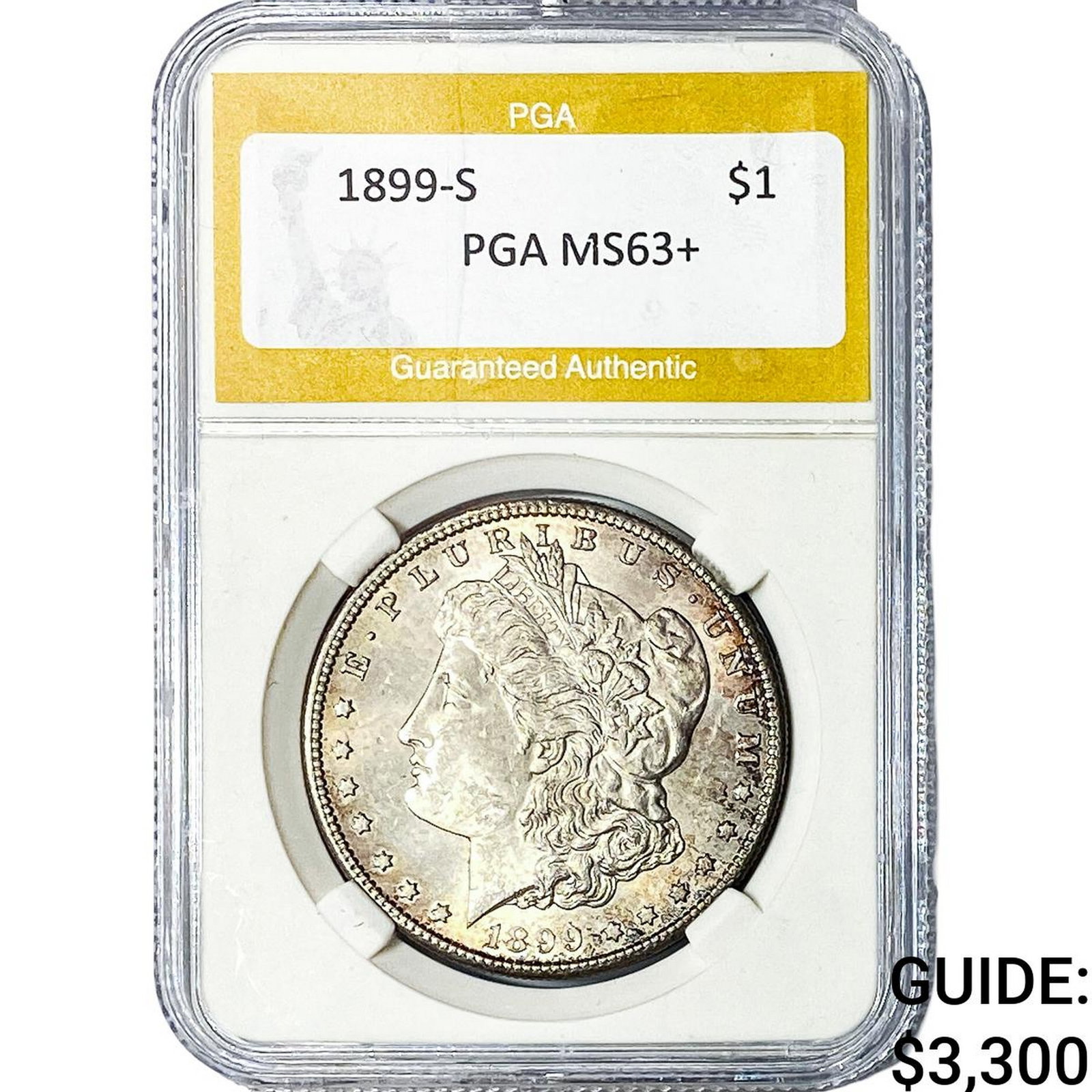 1899-S Morgan Silver Dollar PGA MS63+ (1 of 2)