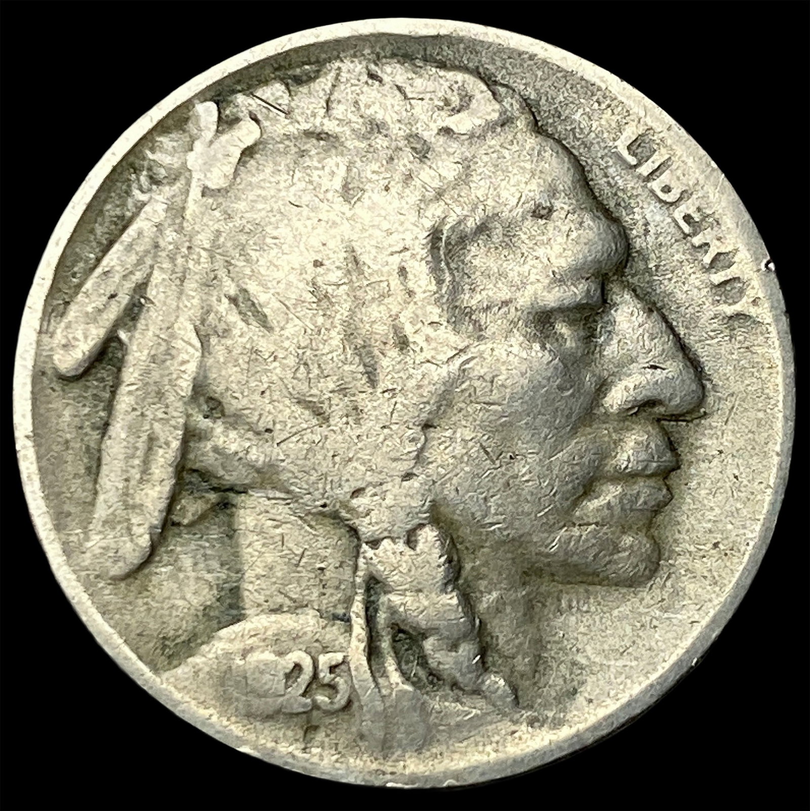 1925-S Buffalo Nickel LIGHTLY CIRCULATED: 1925-S Buffalo Nickel LIGHTLY CIRCULATED