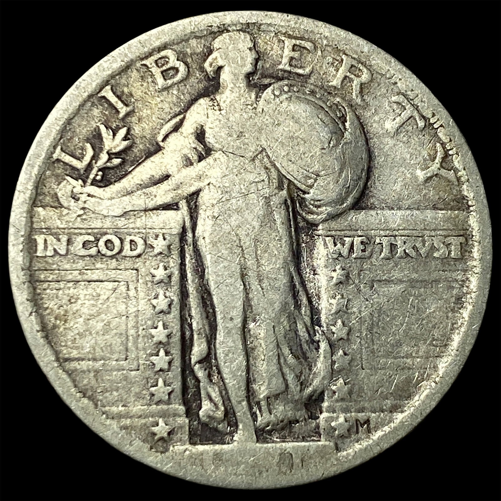 1921 Standing Liberty Quarter LIGHTLY CIRCULATED: 1921 Standing Liberty Quarter LIGHTLY CIRCULATED