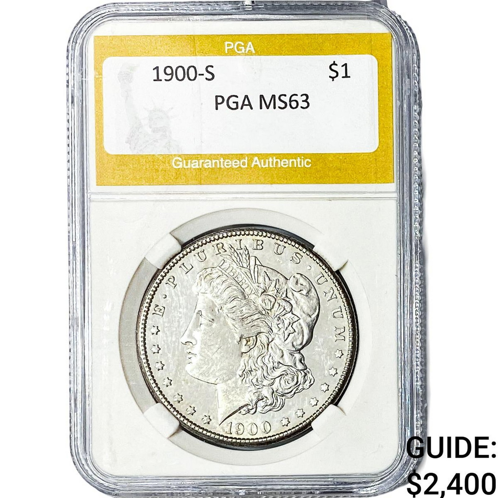 1900-S Morgan Silver Dollar PGA MS63 (1 of 2)