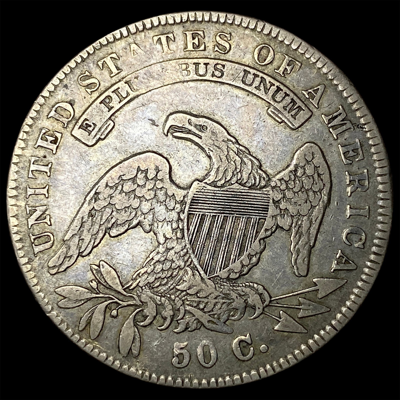 1834 Capped Bust Half Dollar NEARLY UNCIRCULATED - 2
