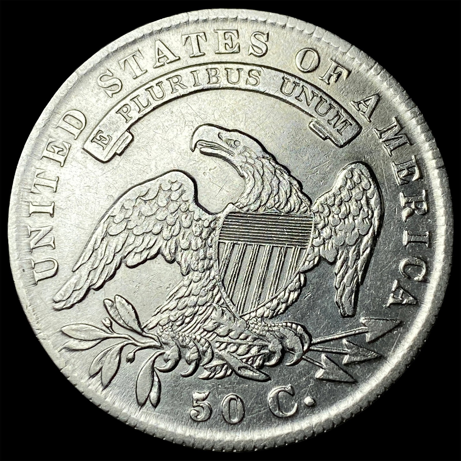 1835 Capped Bust Half Dollar CLOSELY UNCIRCULATED - 2