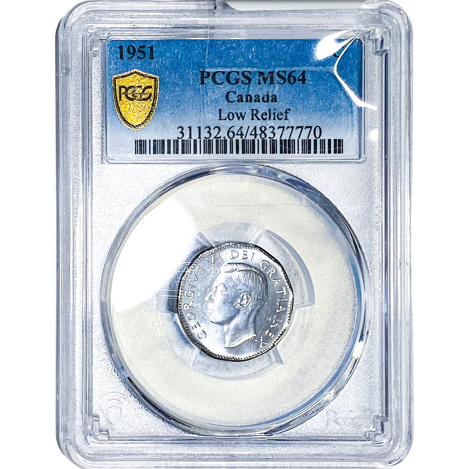1951 Canada Silver 5 Cents Low Relief PCGS MS64 (1 of 2)