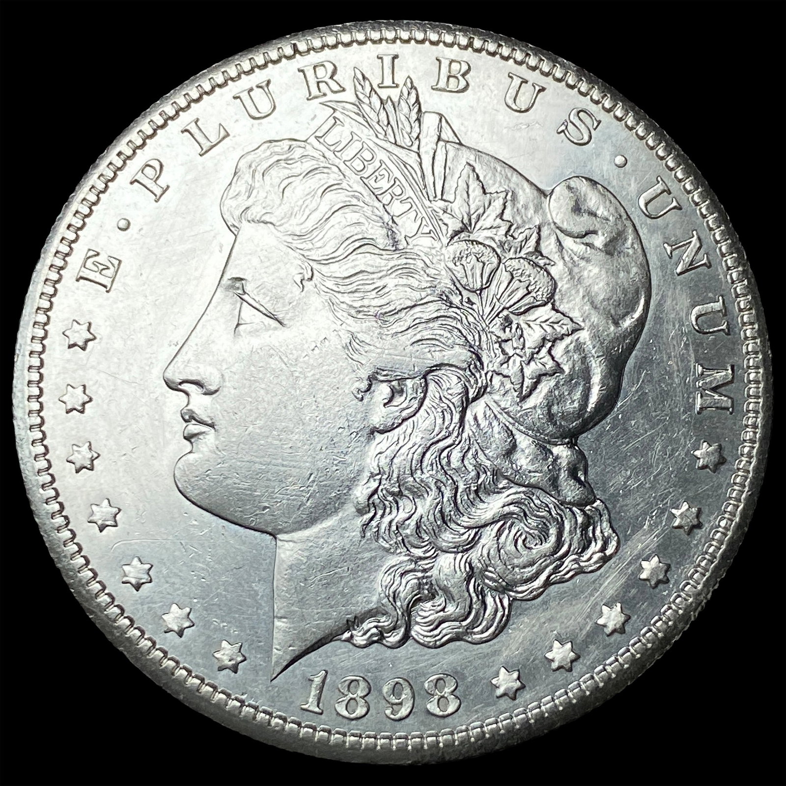 1898-S Silver Morgan Dollar CHOICE BU: 1898-S Silver Morgan Dollar CHOICE BU