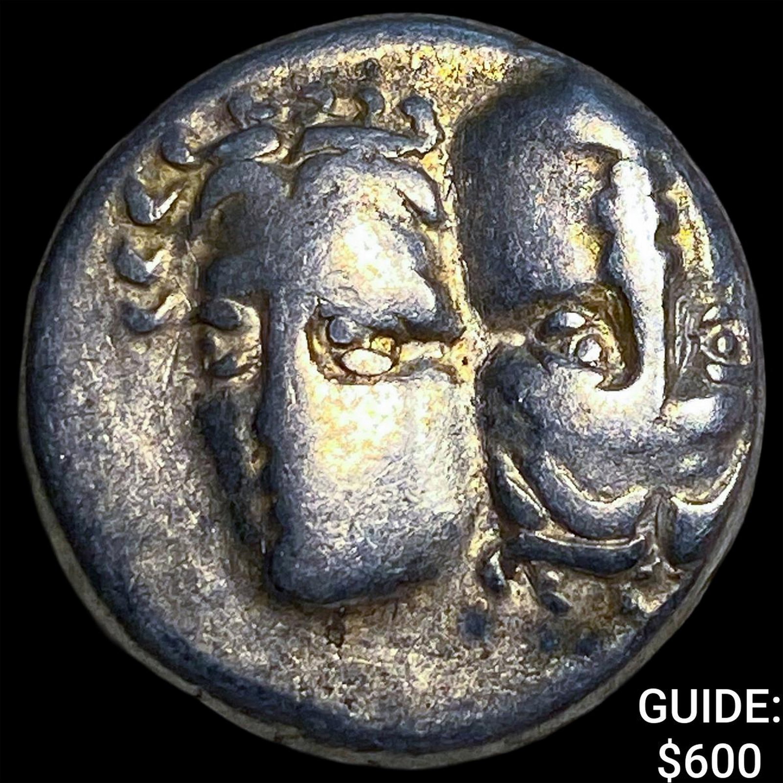 Ancient Greece Moesia, Istros 4th Century BC Silver Drachm NEARLY UNCIRCULATED (1 of 2)