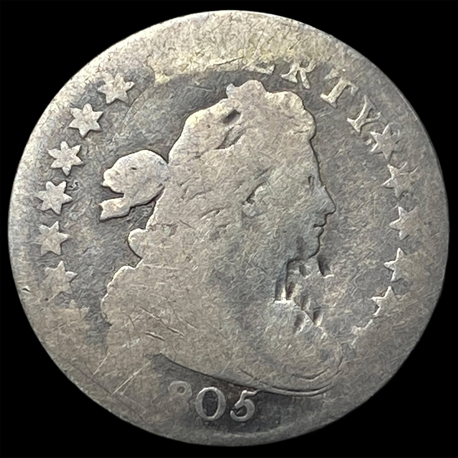 1805 Draped Bust Half Dollar NICELY CIRCULATED (1 of 2)