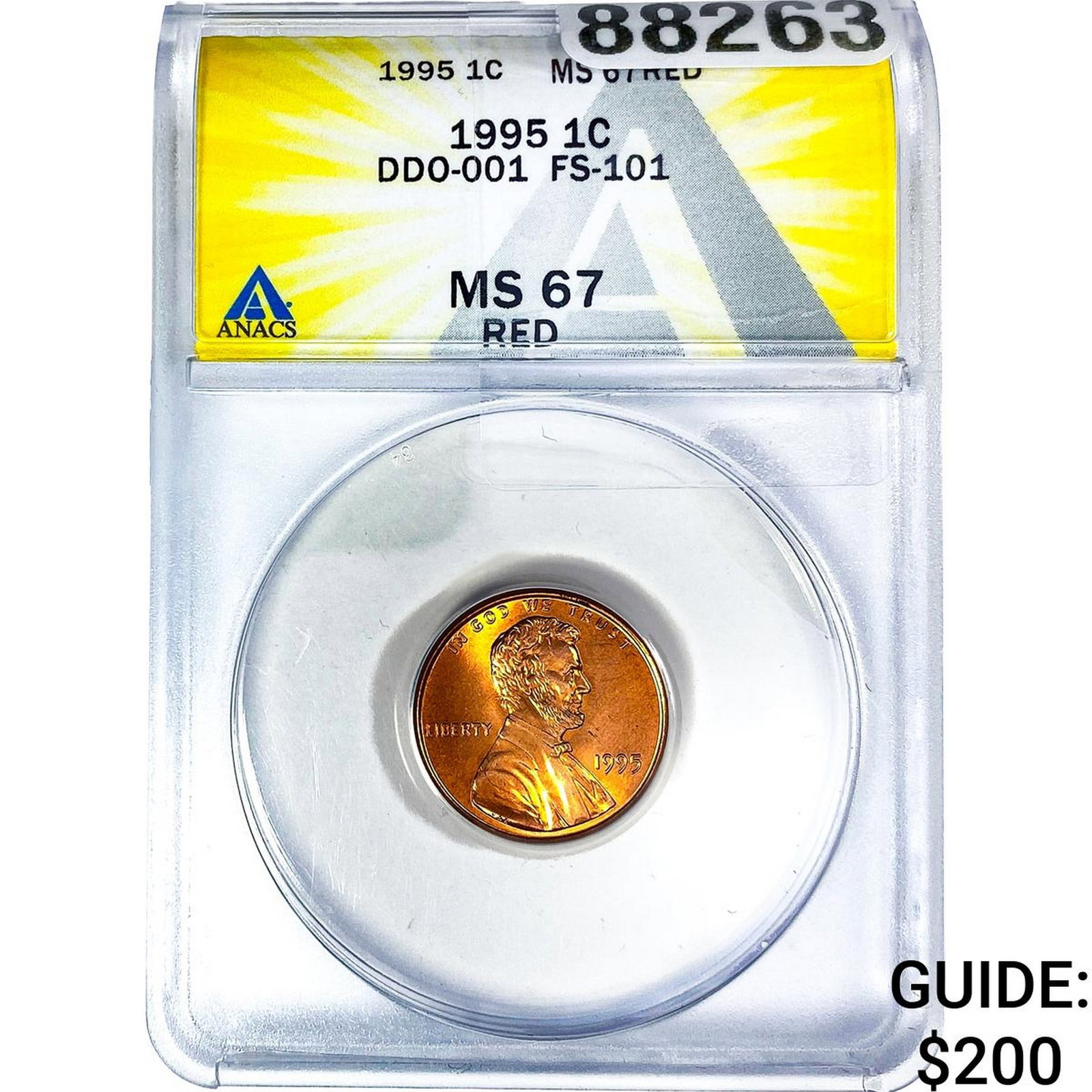 1995 Wheat Cent ANACS MS67 Red (1 of 2)