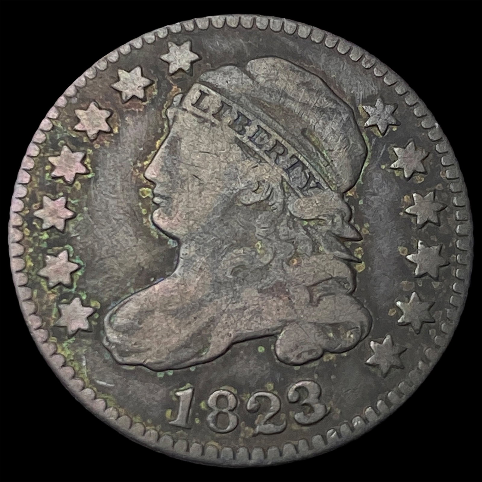 1823 Capped Bust Dime LIGHTLY CIRCULATED: 1823 Capped Bust Dime LIGHTLY CIRCULATED