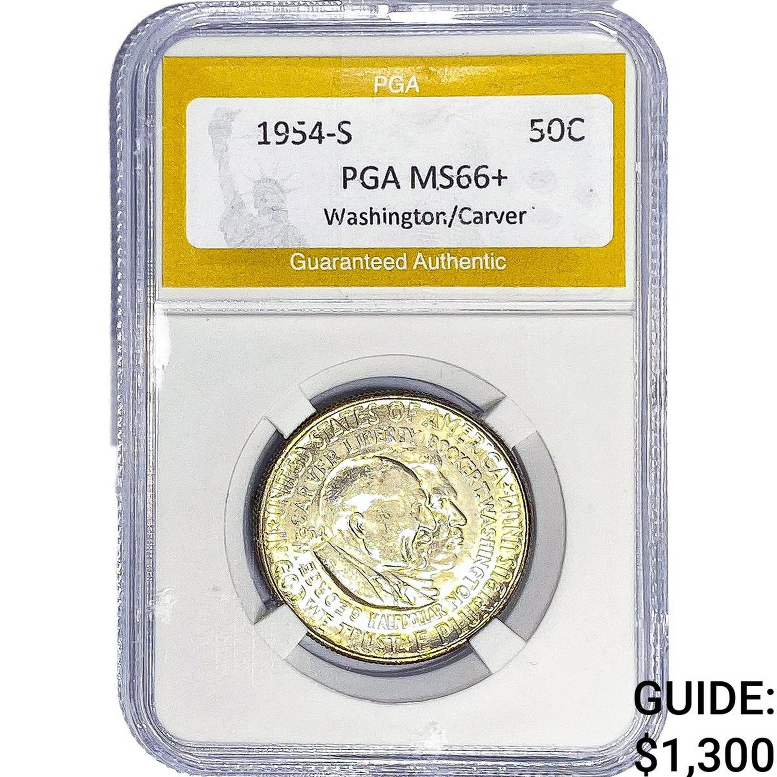 1954-S Washington Carver Half Dollar PGA MS66+ (1 of 2)