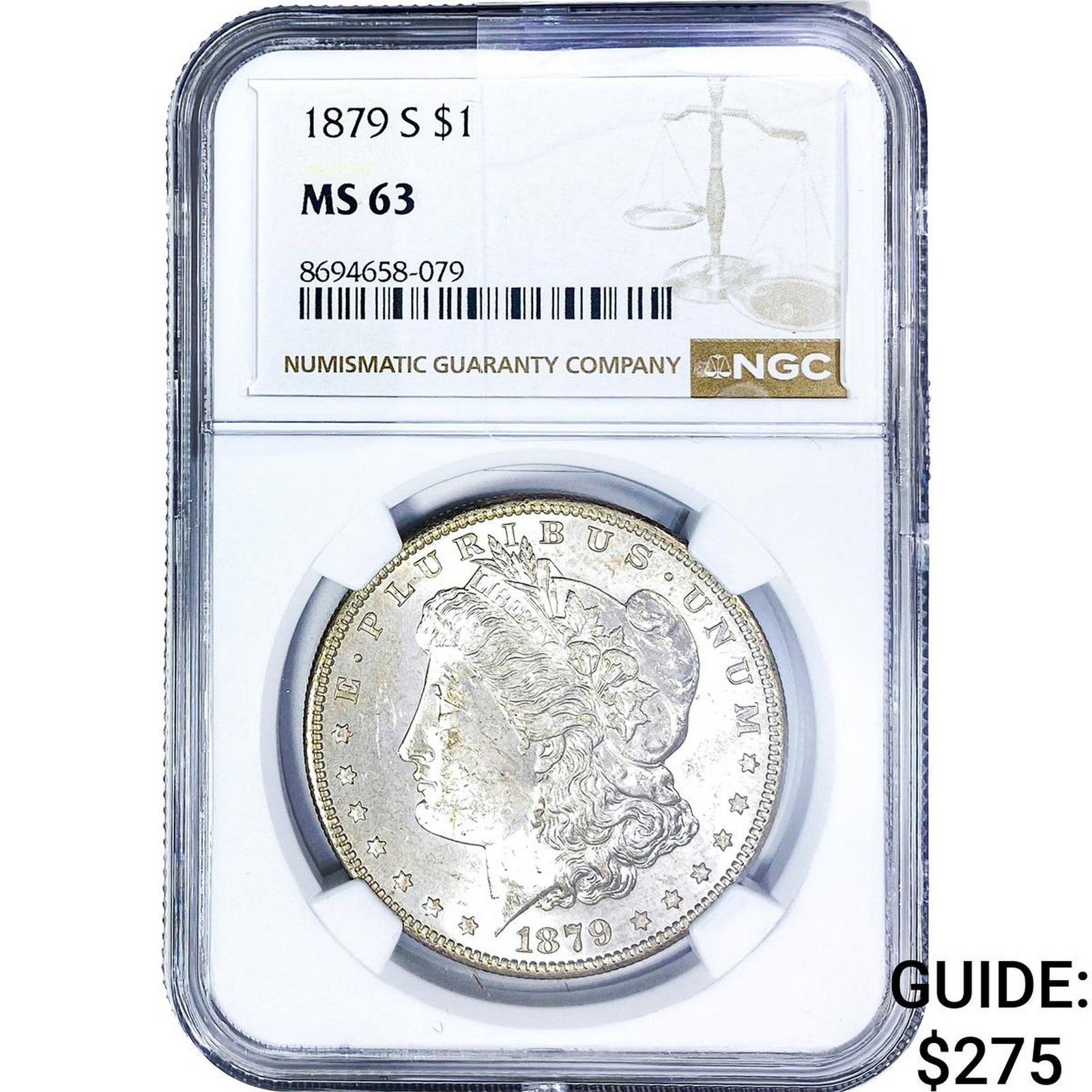 1879-S Morgan Silver Dollar NGC MS63 (1 of 2)