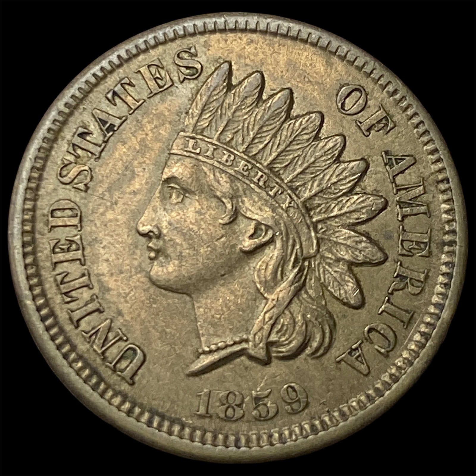 1859 Indian Head Cent CHOICE AU (1 of 2)