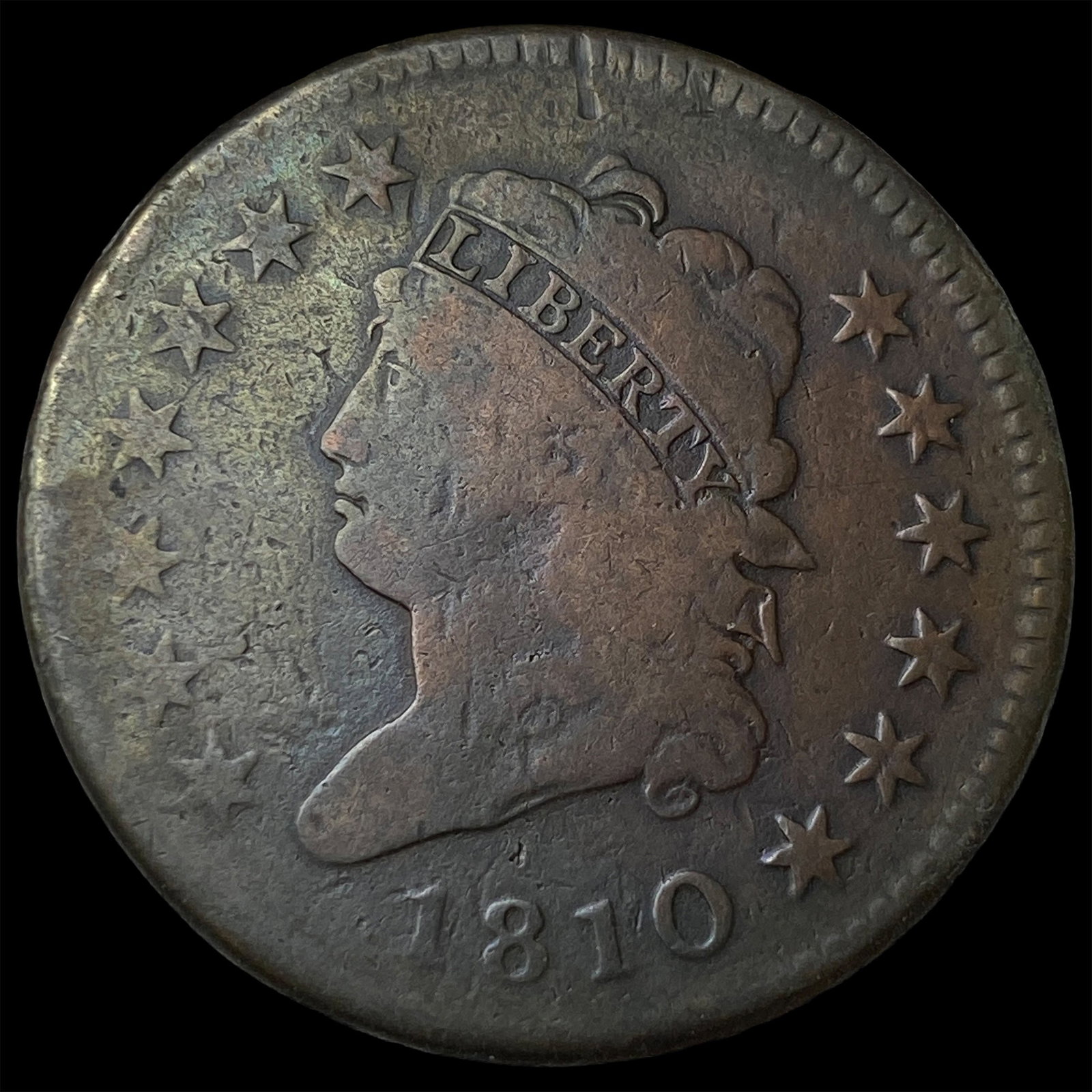 1810 Classic Head Large Cent LIGHTLY CIRCULATED: 1810 Classic Head Large Cent LIGHTLY CIRCULATED