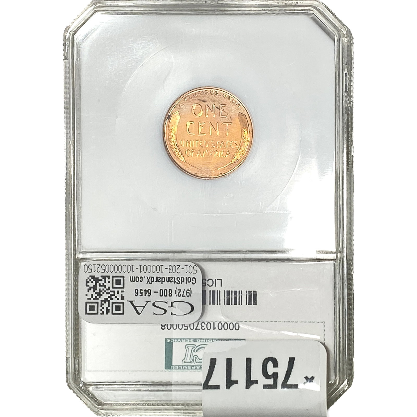 1951 Wheat Cent PCI PR65 Red - 2