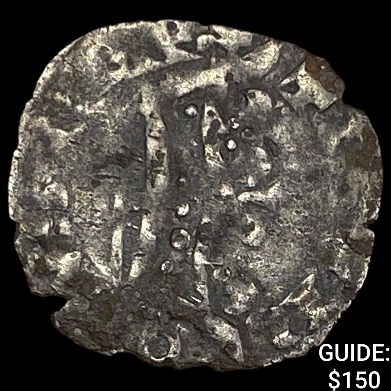 Medieval France Charles IV 1322-1328 Silver Denier NEARLY UNCIRCULATED (1 of 2)