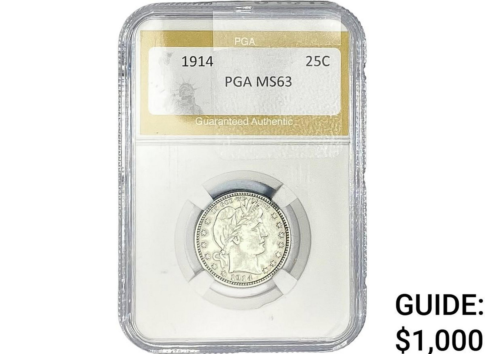 1914 Barber Quarter PGA MS63 (1 of 2)