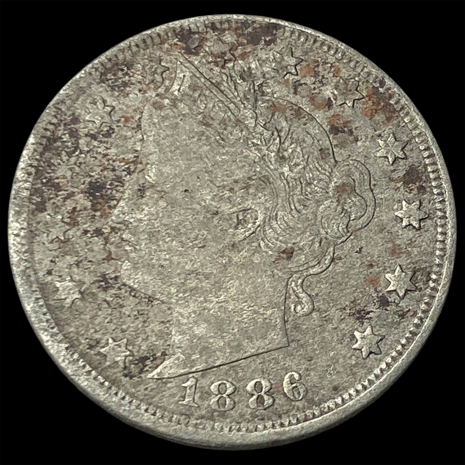 1886 Liberty Head Nickel NICELY CIRCULATED (1 of 2)