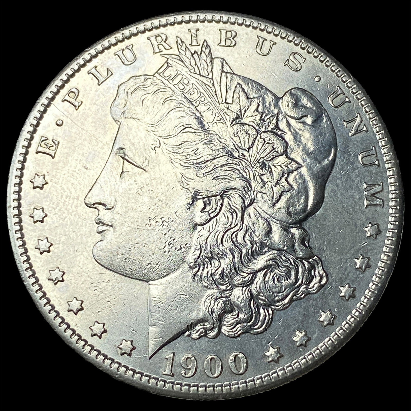 1900-S Silver Morgan Dollar CHOICE AU: 1900-S Silver Morgan Dollar CHOICE AU