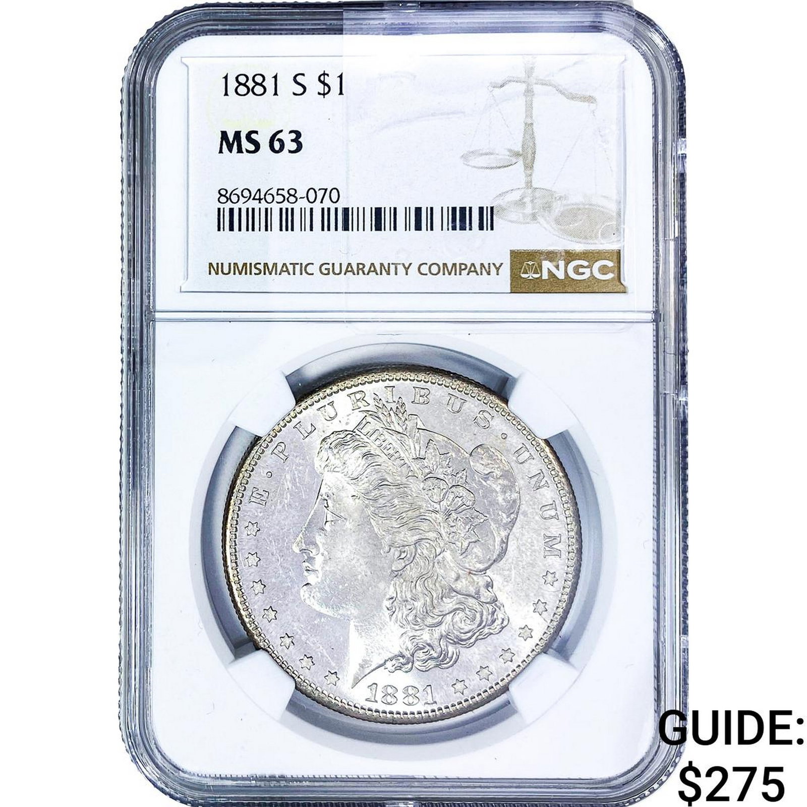 1881-S Morgan Silver Dollar NGC MS63 (1 of 2)