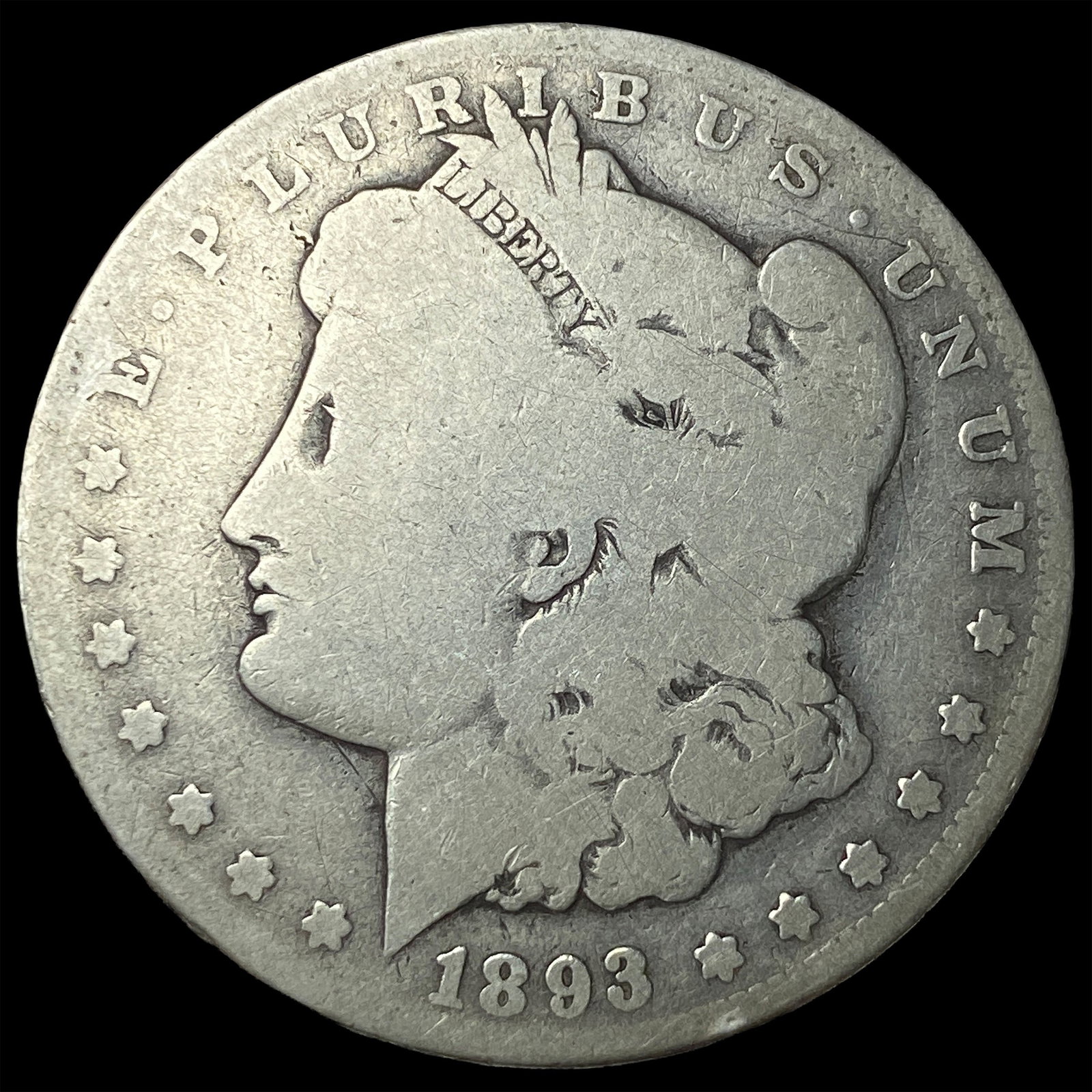 1893-O Silver Morgan Dollar NICELY CIRCULATED: 1893-O Silver Morgan Dollar NICELY CIRCULATED