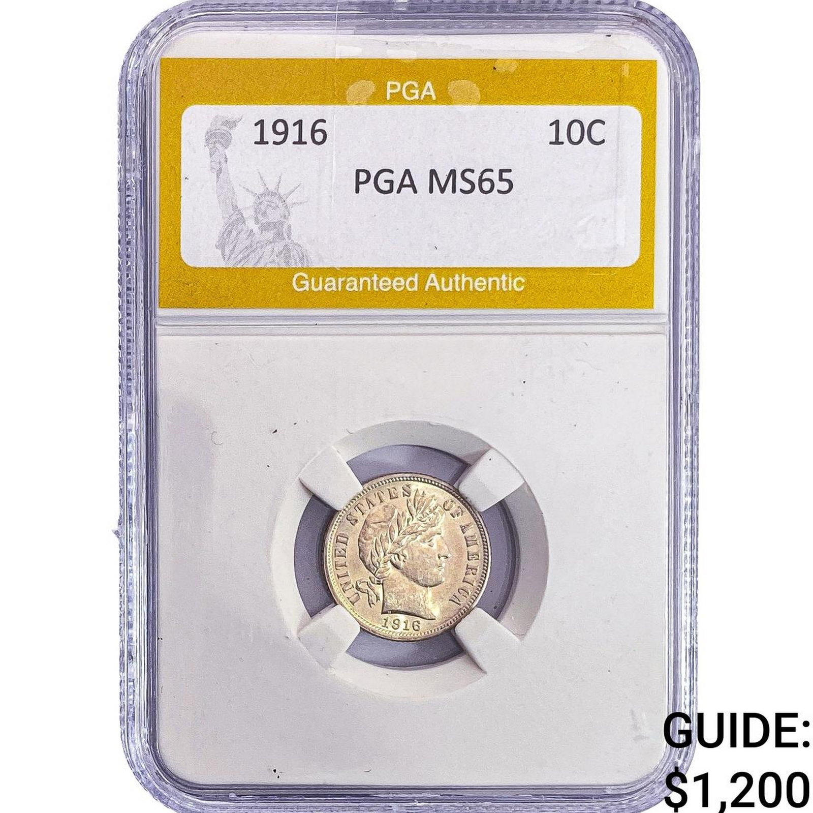 1916 Barber Dime PGA MS65 (1 of 2)