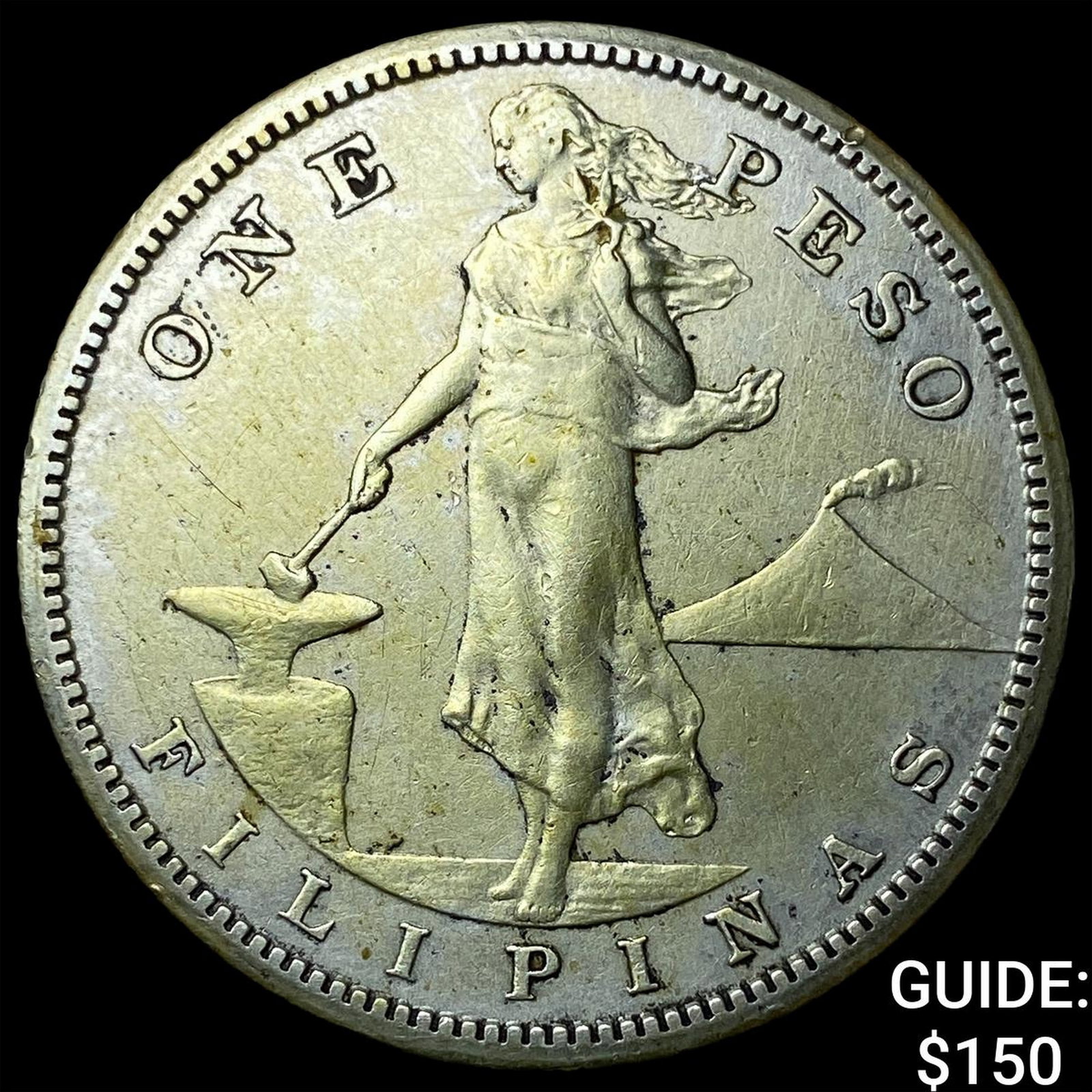 1909S Philippines Silver 1 Peso (1 of 2)