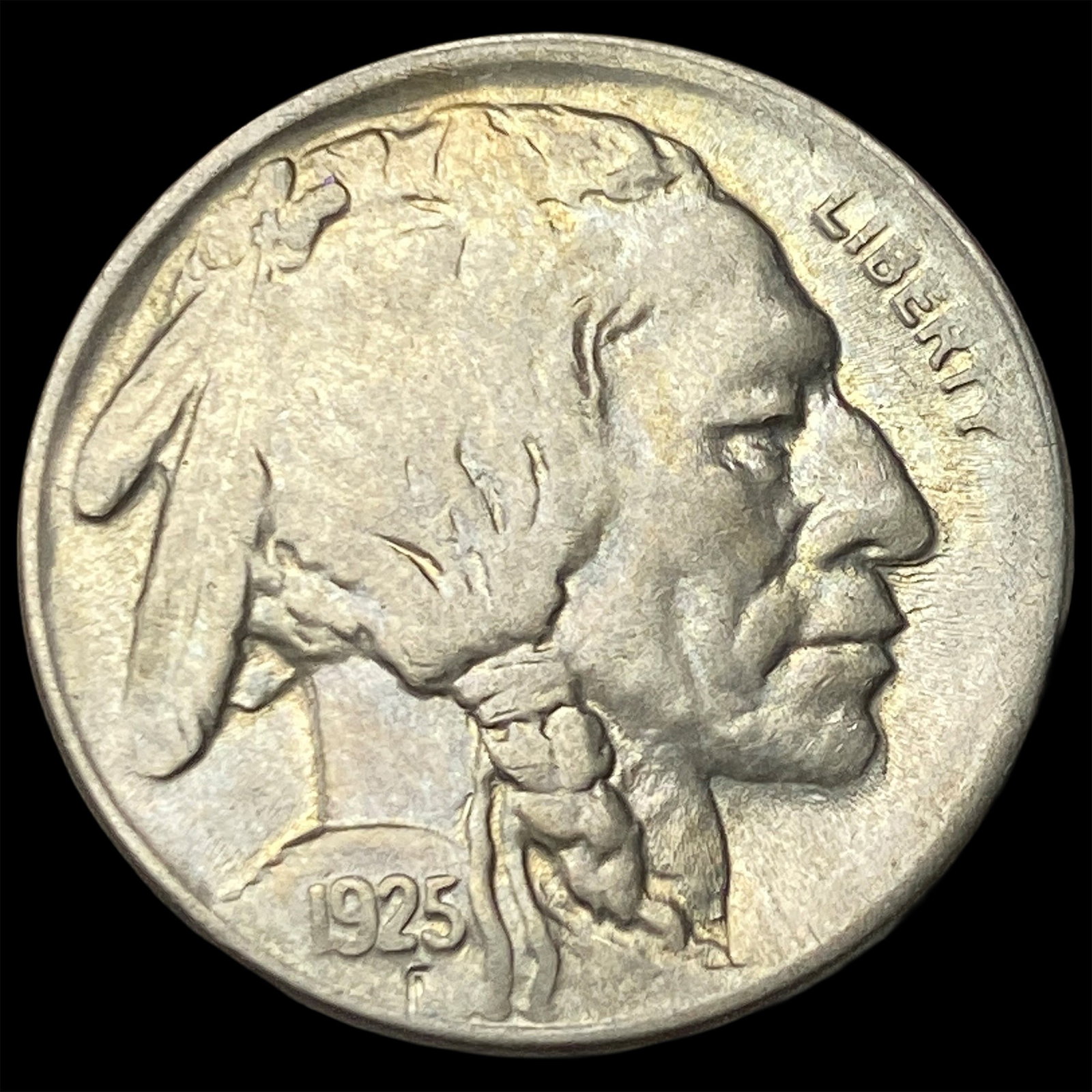 1925-D Buffalo Nickel NICELY CIRC: 1925-D Buffalo Nickel NICELY CIRC